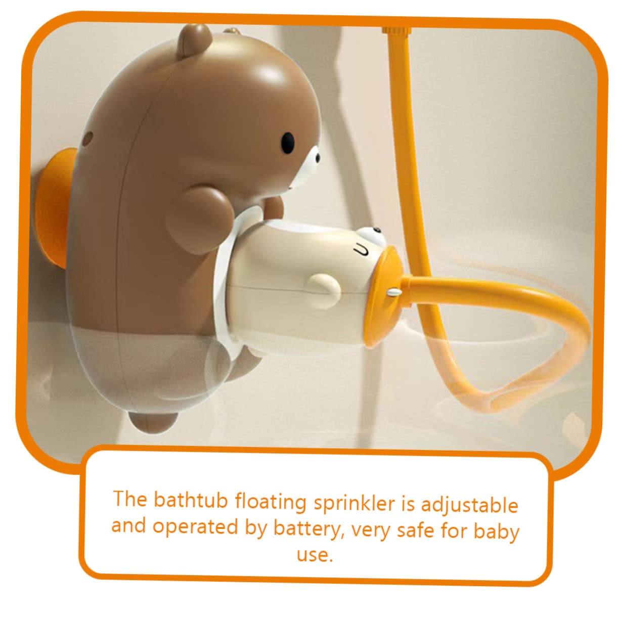 ifundom 3 Sets Electric Water Bear Shower Sprayer Replacement - Fun Interactive Bath Toy for Kids, Electronic Shower Head with LED Lights - Perfect for Children's Bath Time & Sensory Play