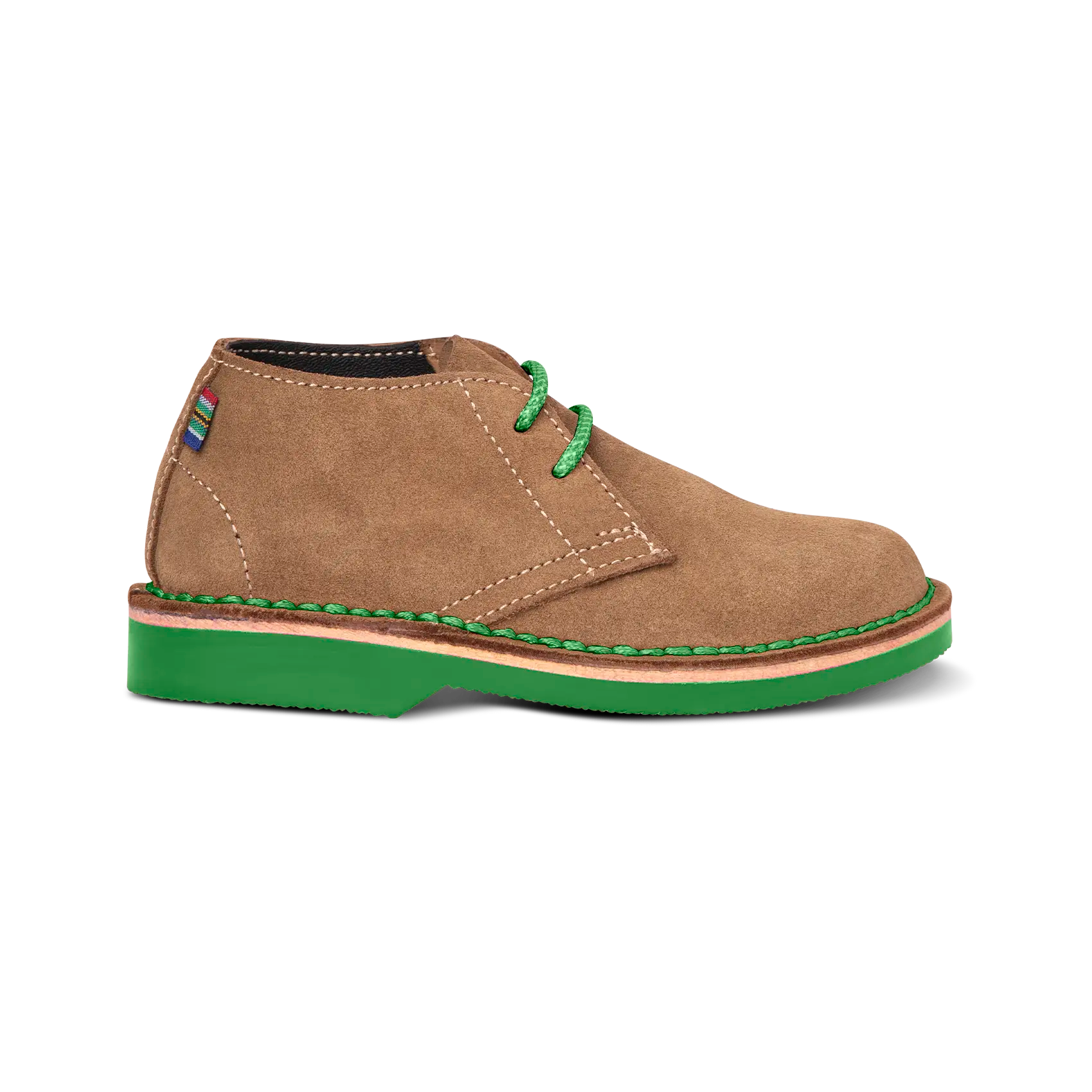 Veldskoen Kids Cooper the Croc Shoes - Comfortable Leather Slip-Ons with Green Sole | Perfect for School, Play & Outdoor Adventures