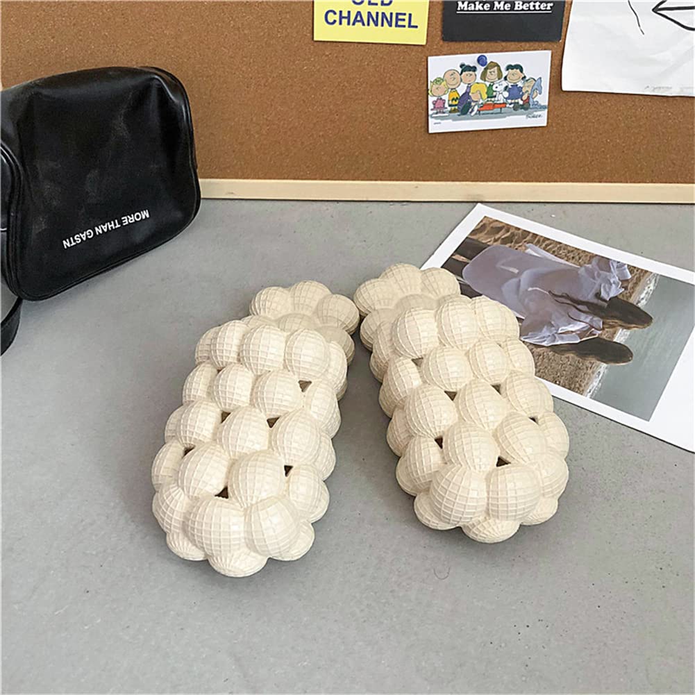 ZXWFOBEY Women's & Men's Thick Sole Massage Slippers - Soft Foam Non-Slip Waterproof Shower Shoes for Home, Spa & Bathroom Comfort