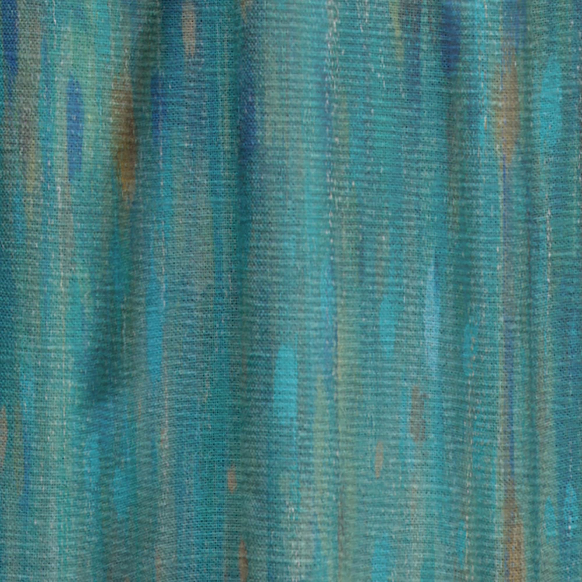 DesignQ 'Rain Abstract Panel' Thermal Insulated Curtains - 52x63 Inches Single Panel for Bedroom & Living Room - Noise Reducing Blackout Drapes for Home Decor & Privacy