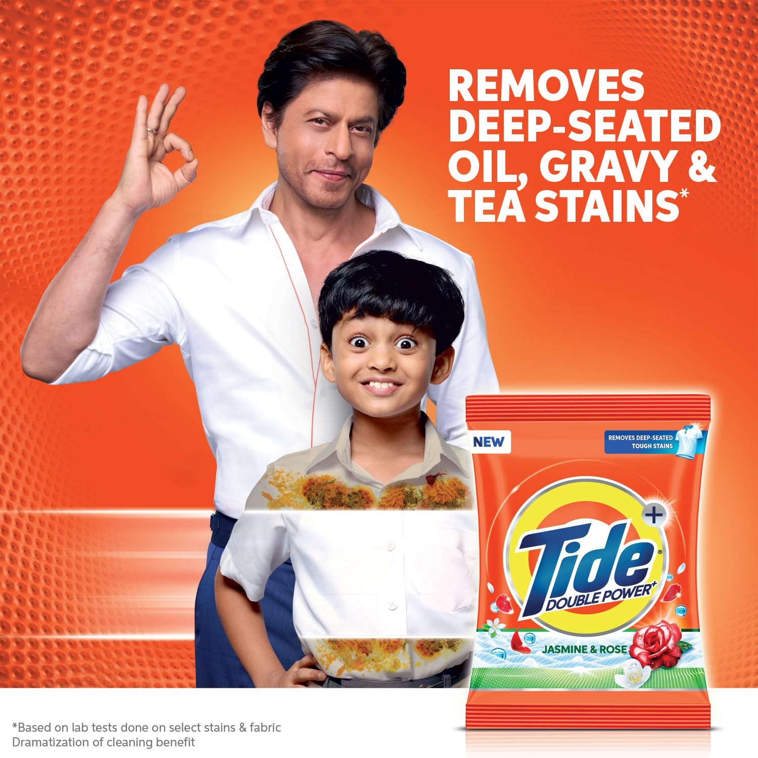 Tide Plus Laundry Detergent Powder - 1.5Kg (3.3 lbs) | Jasmine & Rose Scent | Deep Stain Remover for Oil, Gravy & Tea | Procter & Gamble | Ideal for Family Laundry & Tough Stains | Pack of 1