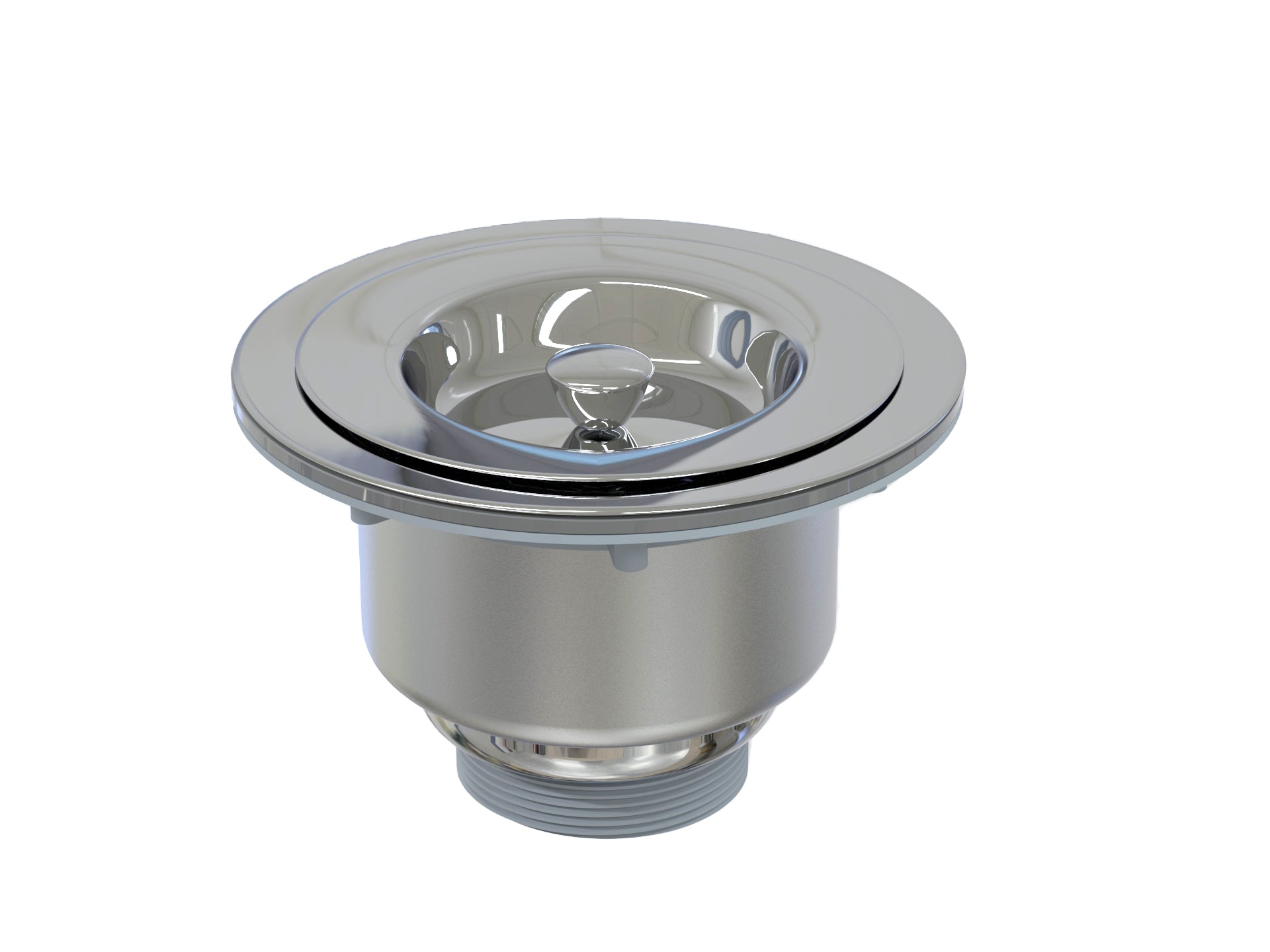 Stainless Steel Kitchen Basket Strainer with Chrome Finish - 4.5 x 4 Inches for Draining Pasta, Vegetables & Fruits - Perfect for Home Cooking & Restaurant Use (DR 303A)
