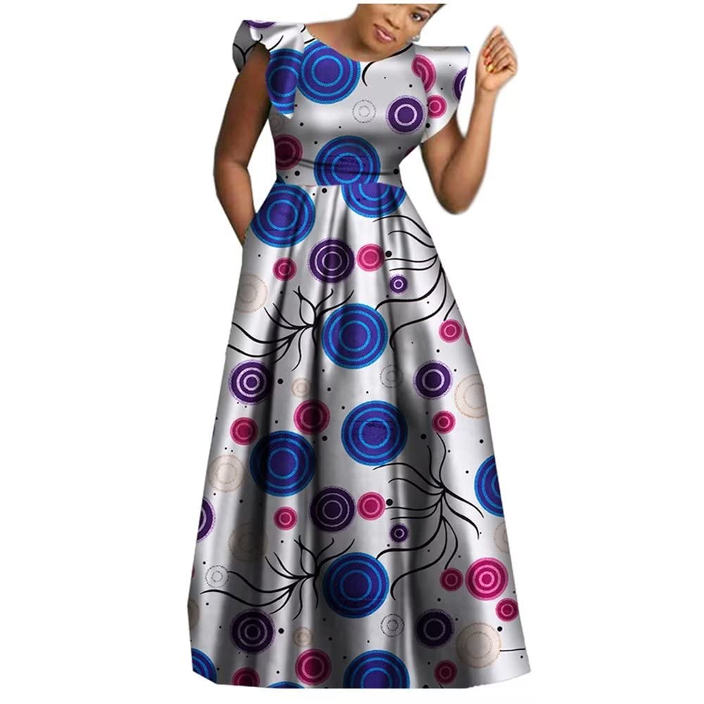 **African Traditional Dresses for Women Plus Size - Dashiki Print Ankara Dress for Parties, Weddings & Cultural Events**