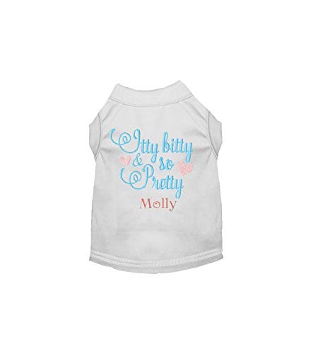 Custom Personalized Dog Shirts for Small Dogs - Tiny But Mighty Puppy Clothes for Girl Dogs | Perfect for Birthdays, Adoption Days & Photo Shoots