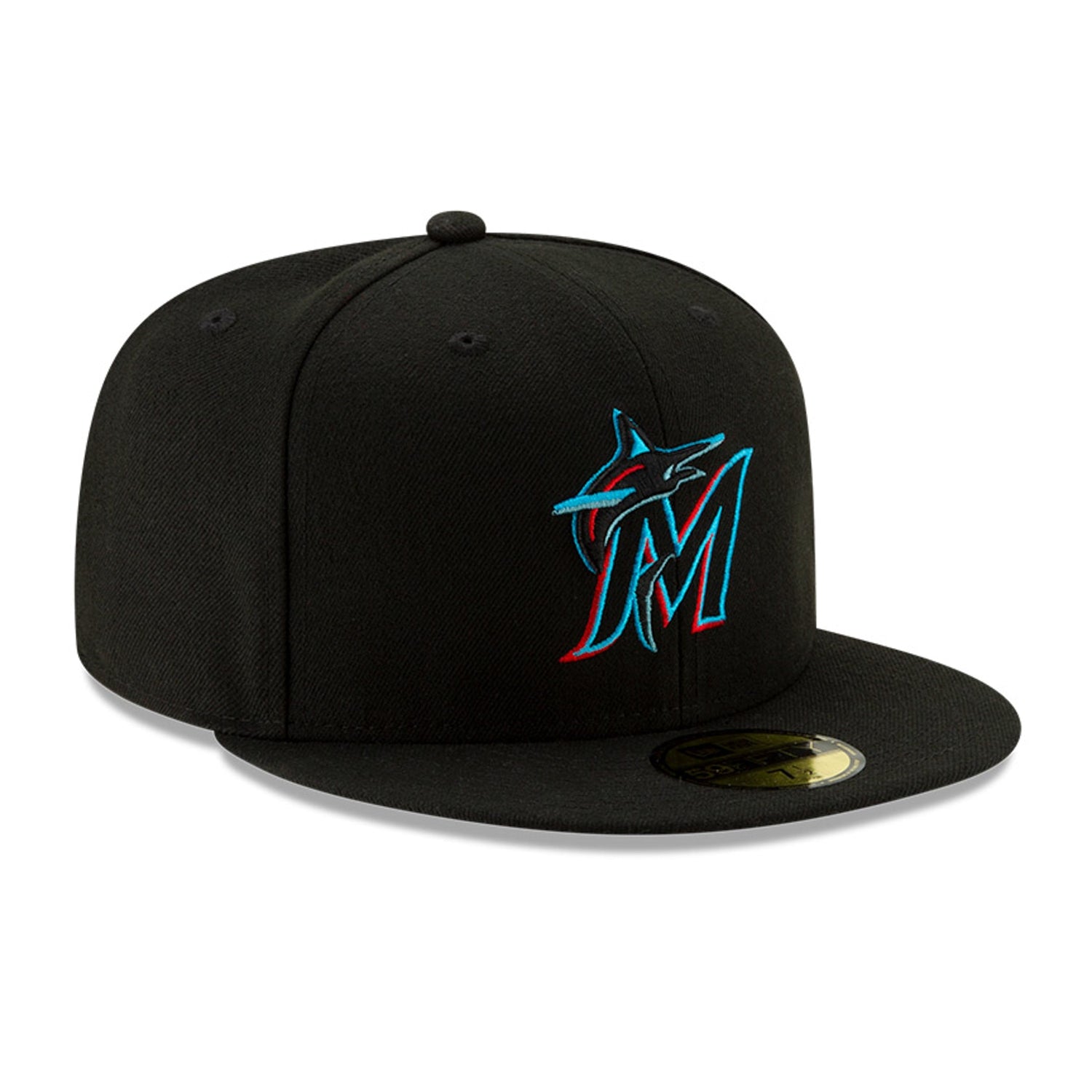 New Era 59Fifty Authentic MLB Miami Marlins Snapback Baseball Cap - Official Game Hat for Men & Women - Perfect for Baseball Games, Sports Events & Streetwear Fashion