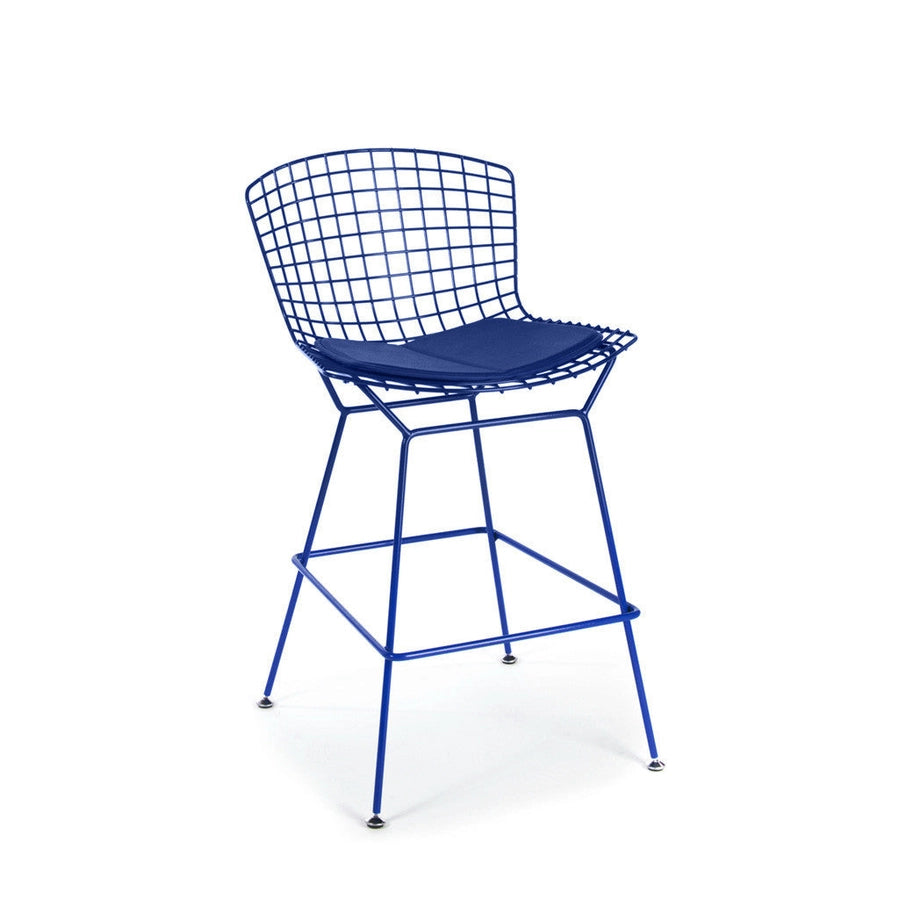 Bertoia Stool - Mid-Century Modern Bar Stool, Wire Mesh Seat, Chrome Finish - Perfect for Kitchen Island, Breakfast Bar & Lounge Decor