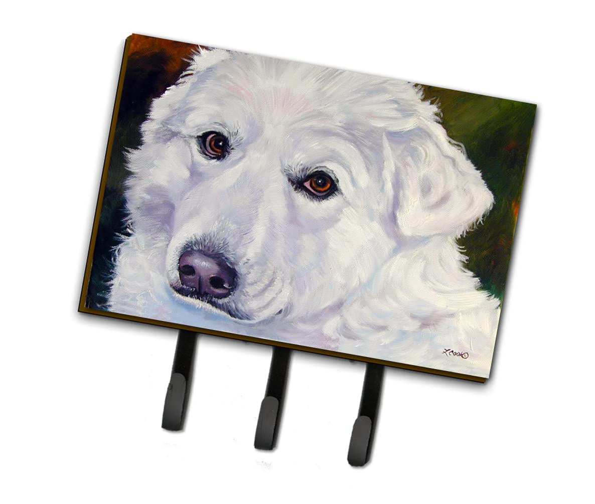 Caroline's Treasures 7418TH68 Great Pyrenees Wall Hook Organizer - Key Holder, Coat Rack, Leash Hanger for Entryway, Kitchen & Bathroom Organization | Perfect for Keys, Towels, Aprons & Pet Accessories