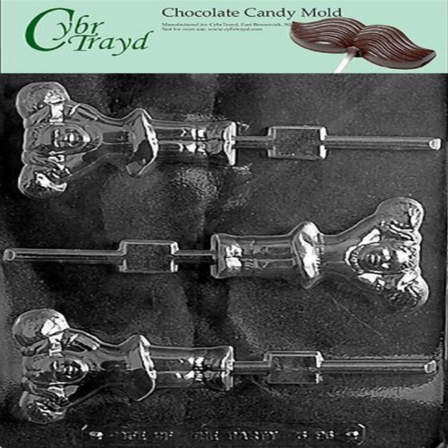 Cybrtrayd Sports Chocolate Candy Mold - Cheerleader with Pompom Lollipop Mold for Baking, Candy Making & Party Decor | Perfect for Birthday Parties, Sports Events & Holiday Treats