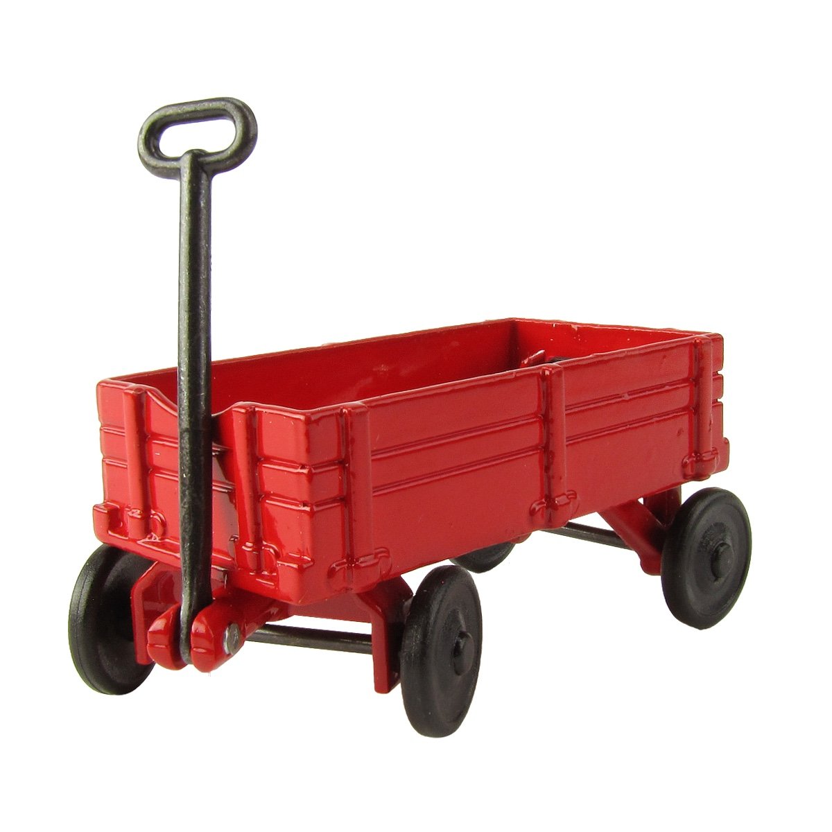 1:12 Scale Miniature Red Wagon Dollhouse Accessory - Metal Pencil Sharpener for Collectors & Model Train Enthusiasts | Perfect for Dollhouse Displays, School Supplies & Office Decor