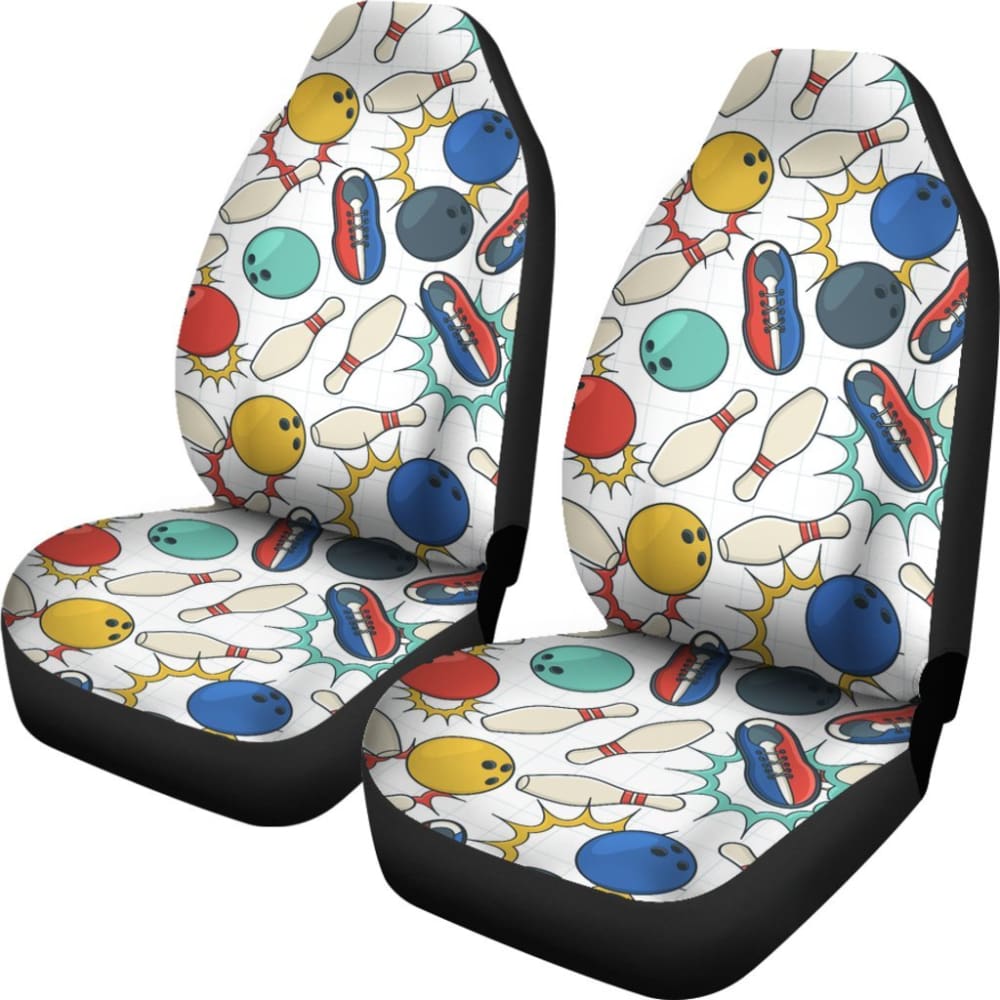 Premium Bowling Car Seat Cover - Universal Fit, Waterproof & Non-Slip Protection for Cars, SUVs & Trucks - Perfect for Sports Enthusiasts & Bowling League Players