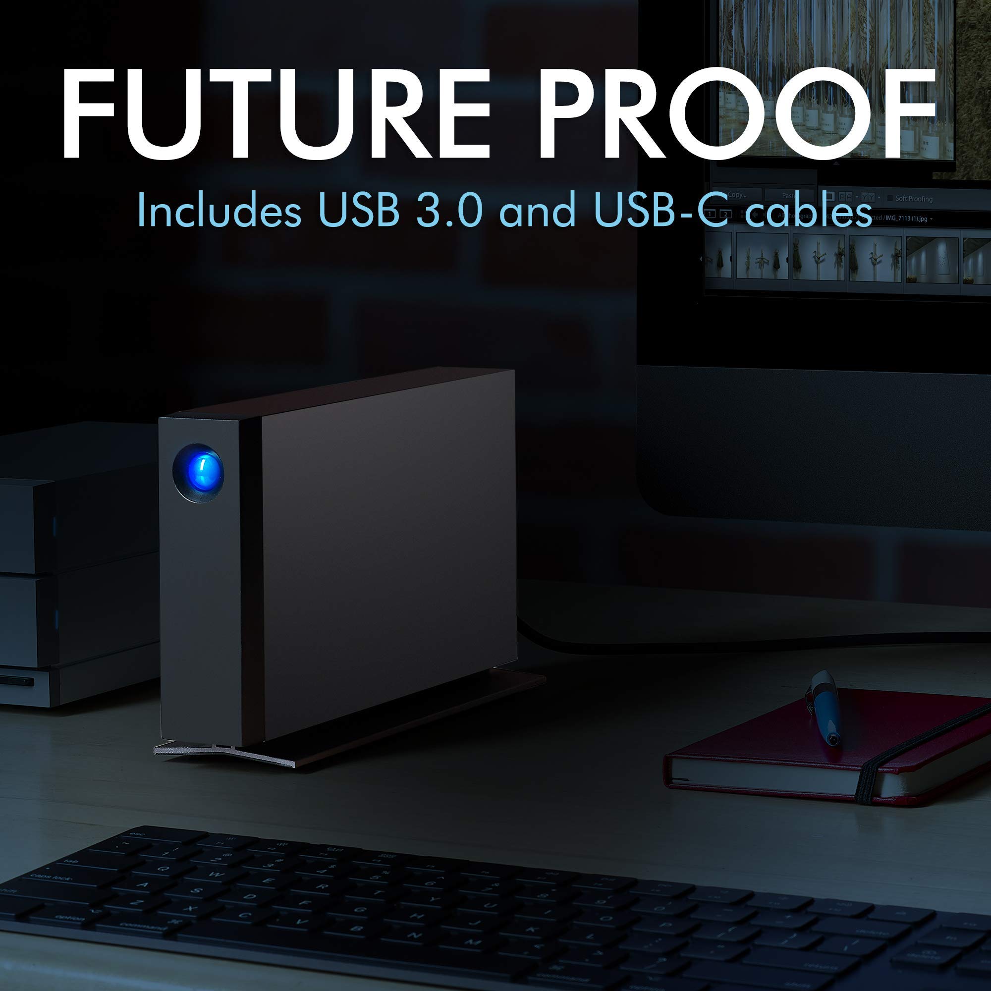 LaCie d2 Professional 4TB External Hard Drive - Thunderbolt 3 & USB-C 3.0, 7200 RPM Enterprise HDD for Mac/PC | High-Speed Data Storage for Creative Professionals, Video Editing & Backup Solutions (Renewed)