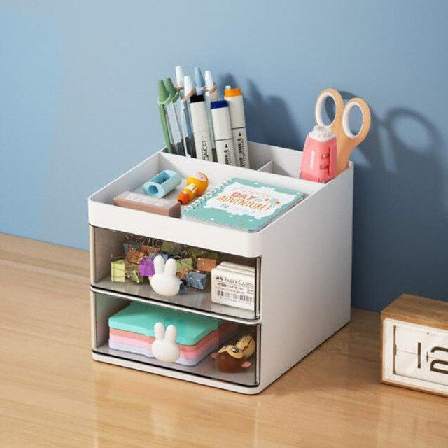 3-Tier Desk Drawer Organizer - Expandable Storage for Office Supplies, Makeup & Jewelry | Perfect for Home, Office & Dorm Organization