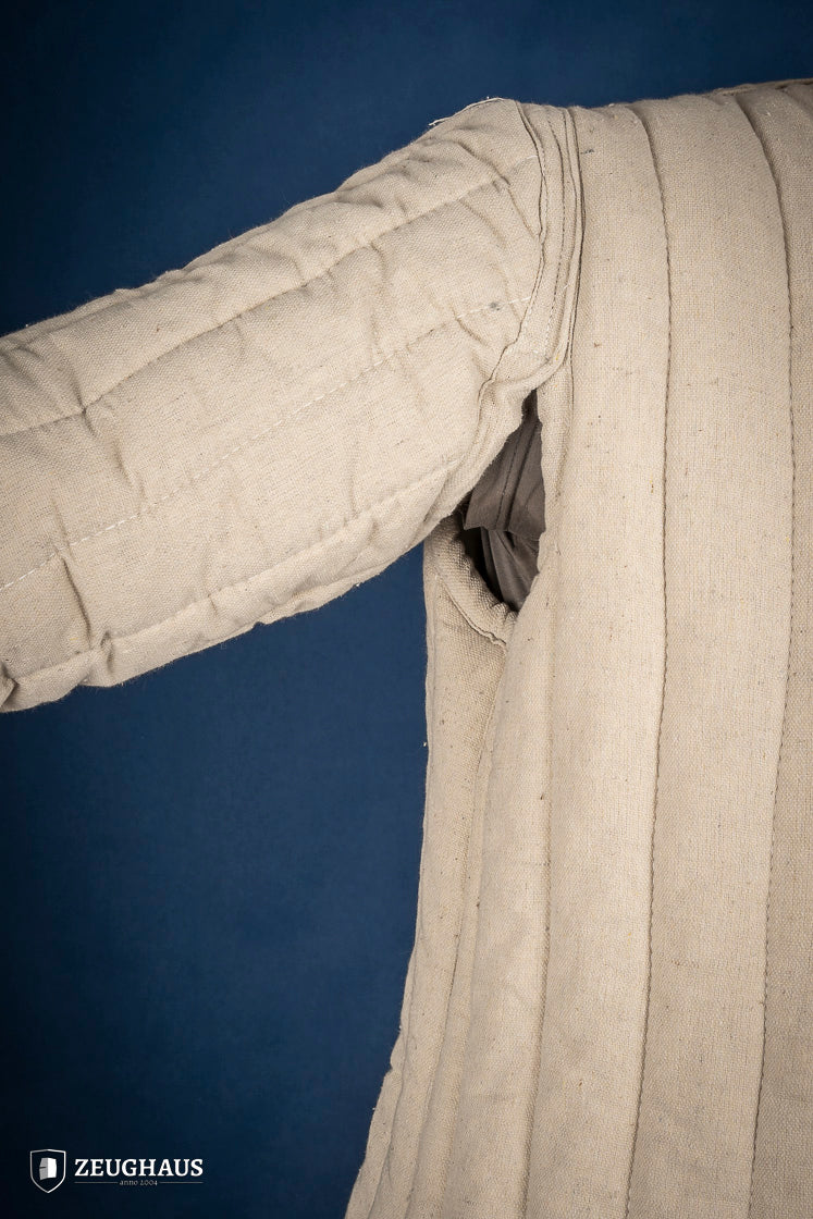 Medieval Thick Gambeson Natural Cotton Padded Armor - Perfect for LARP, Cosplay & Historical Reenactment