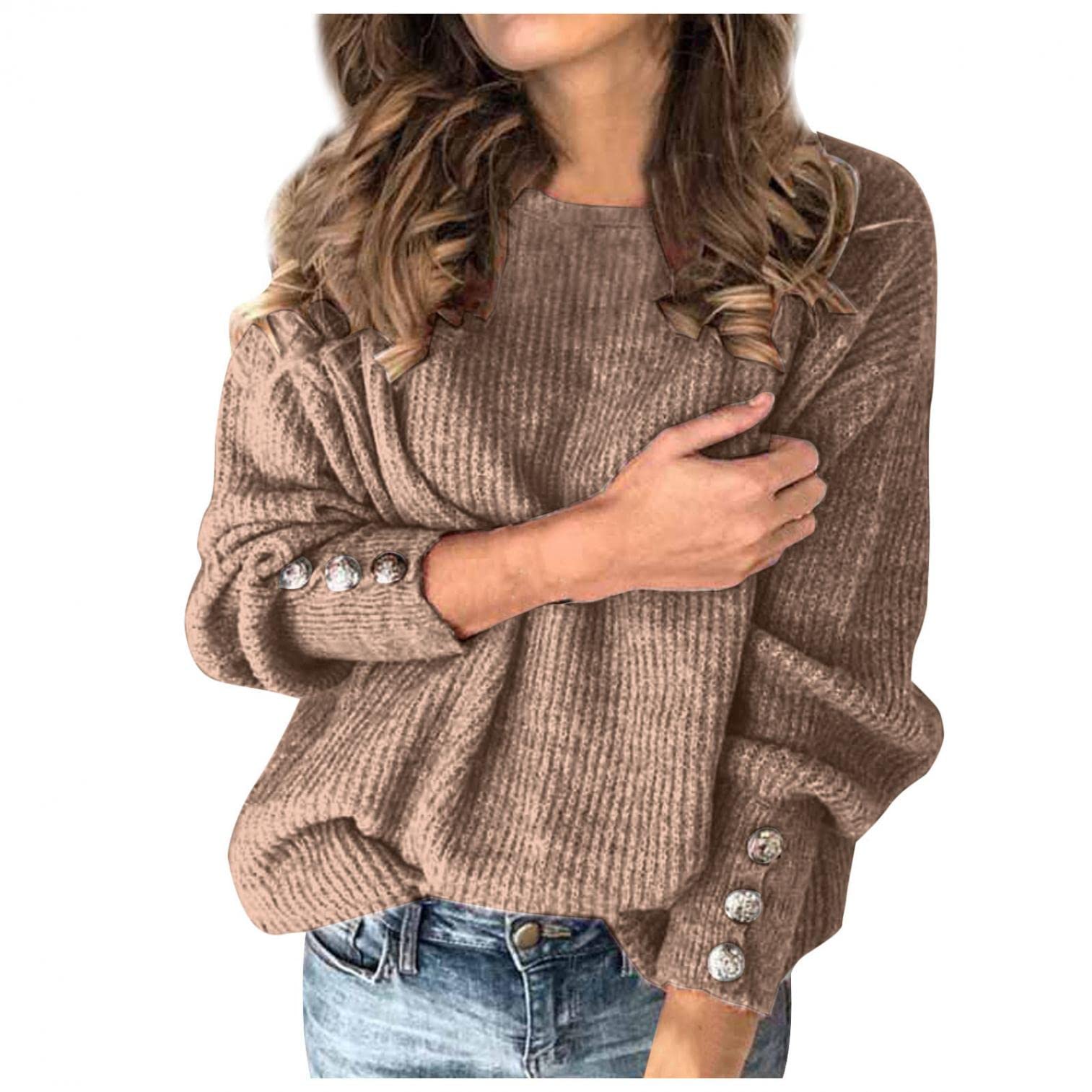 Women's Ribbed Knit Turtleneck Sweater - Dressy Casual Pullover Top for Work, Office & Everyday Wear | Loose Fit Sweater Shirt for Fall & Winter Fashion