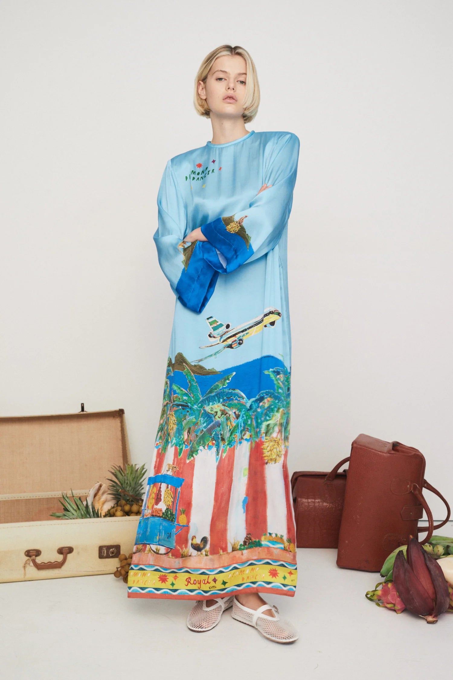ALL ABOARD MIDI DRESS - Floral Print Summer Dress for Women, Perfect for Beach Vacation, Date Night & Office Wear