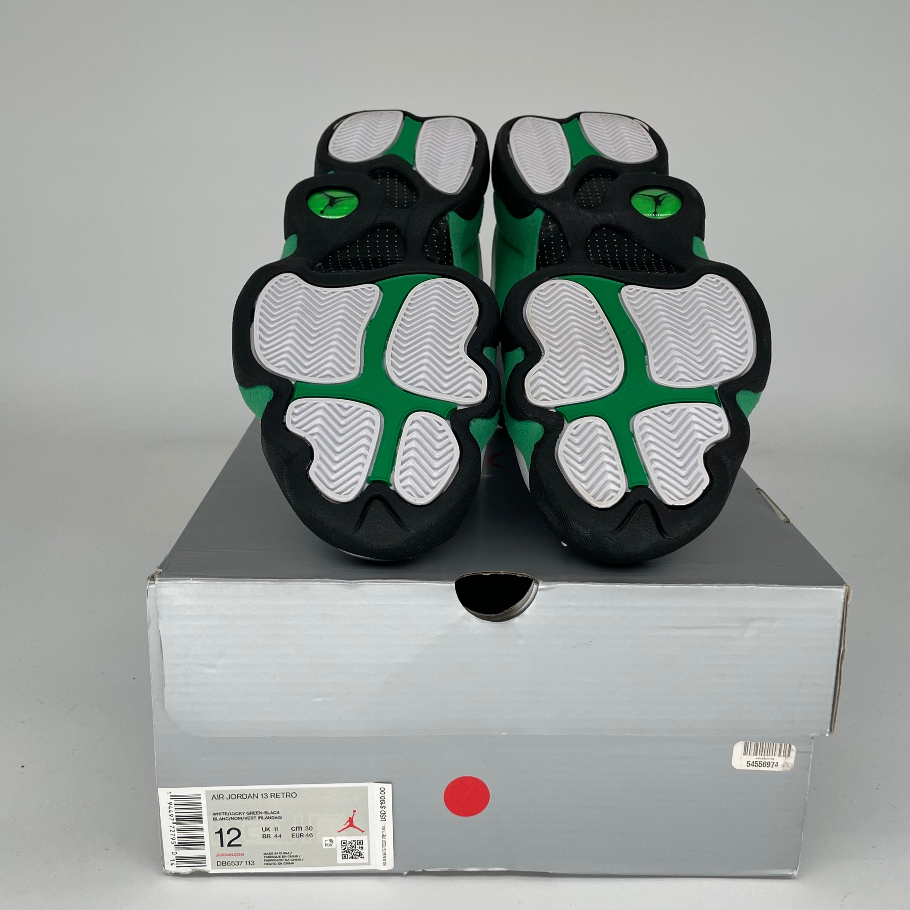 AIR JORDAN 13 LUCKY GREEN Men's Basketball Shoes Size 12 (414571-113) - Perfect for Streetwear & Game Day Outfits
