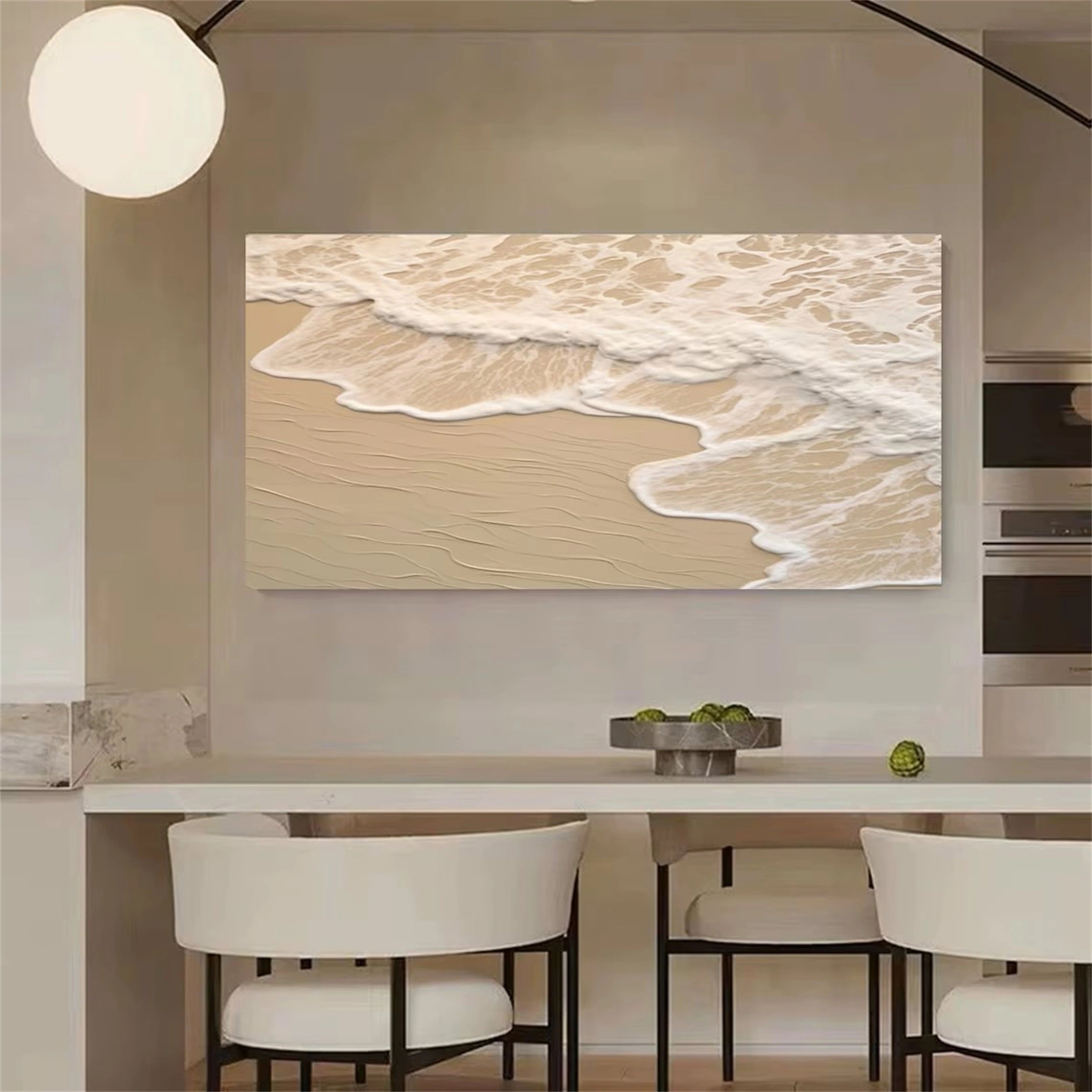Ocean and Sky Painting #OS 076 - Handmade Seascape Wall Art for Home & Office Decor - Perfect for Living Room, Bedroom or Beach House