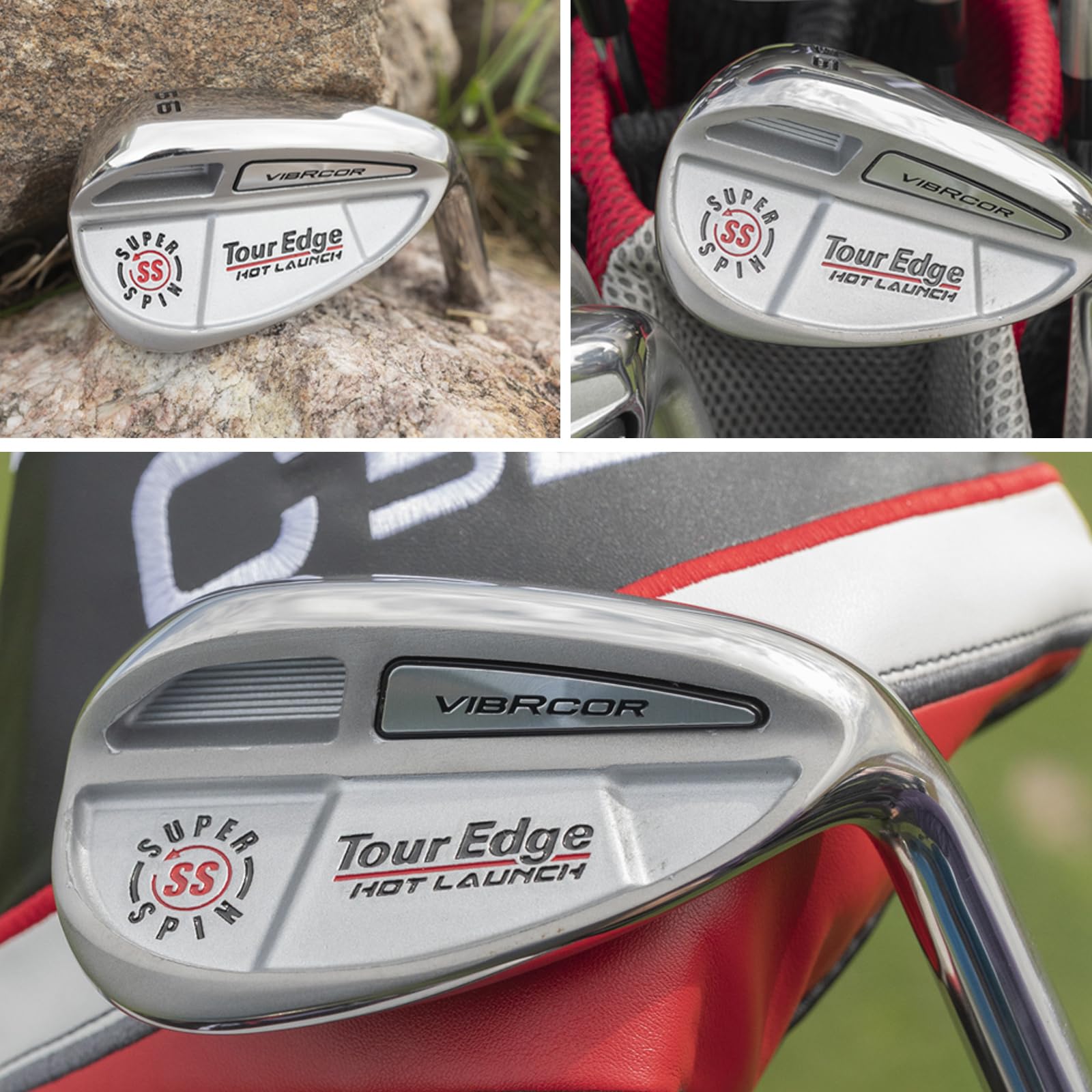 Tour Edge Hot Launch Vibrcor Wedge - High Performance Golf Wedge for Precision Shots | Perfect for Short Game, Chipping, and Bunker Play