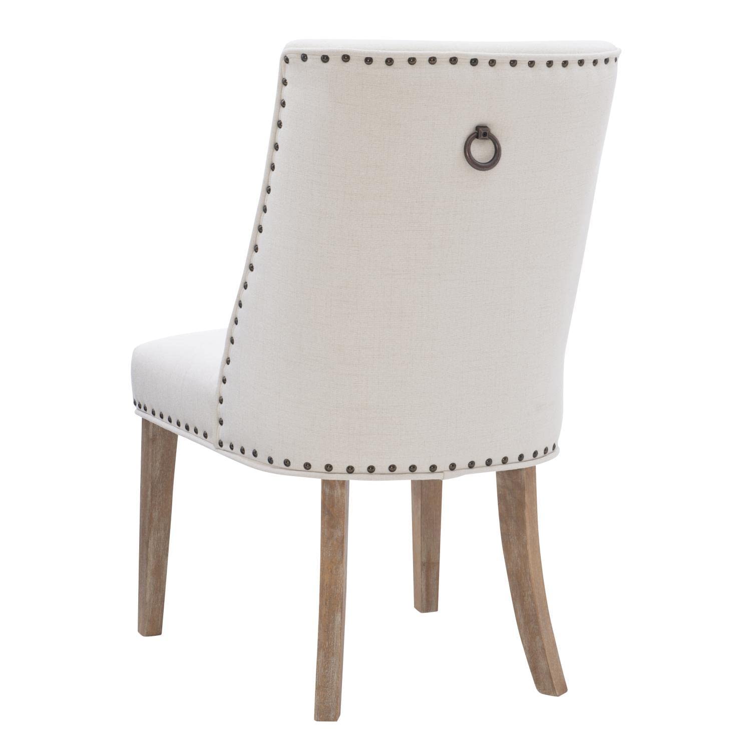 Adler Dining Chair Set of 2 - Natural Wooden Chairs for Kitchen, Dining Room & Breakfast Nook - Modern Farmhouse Style Seating
