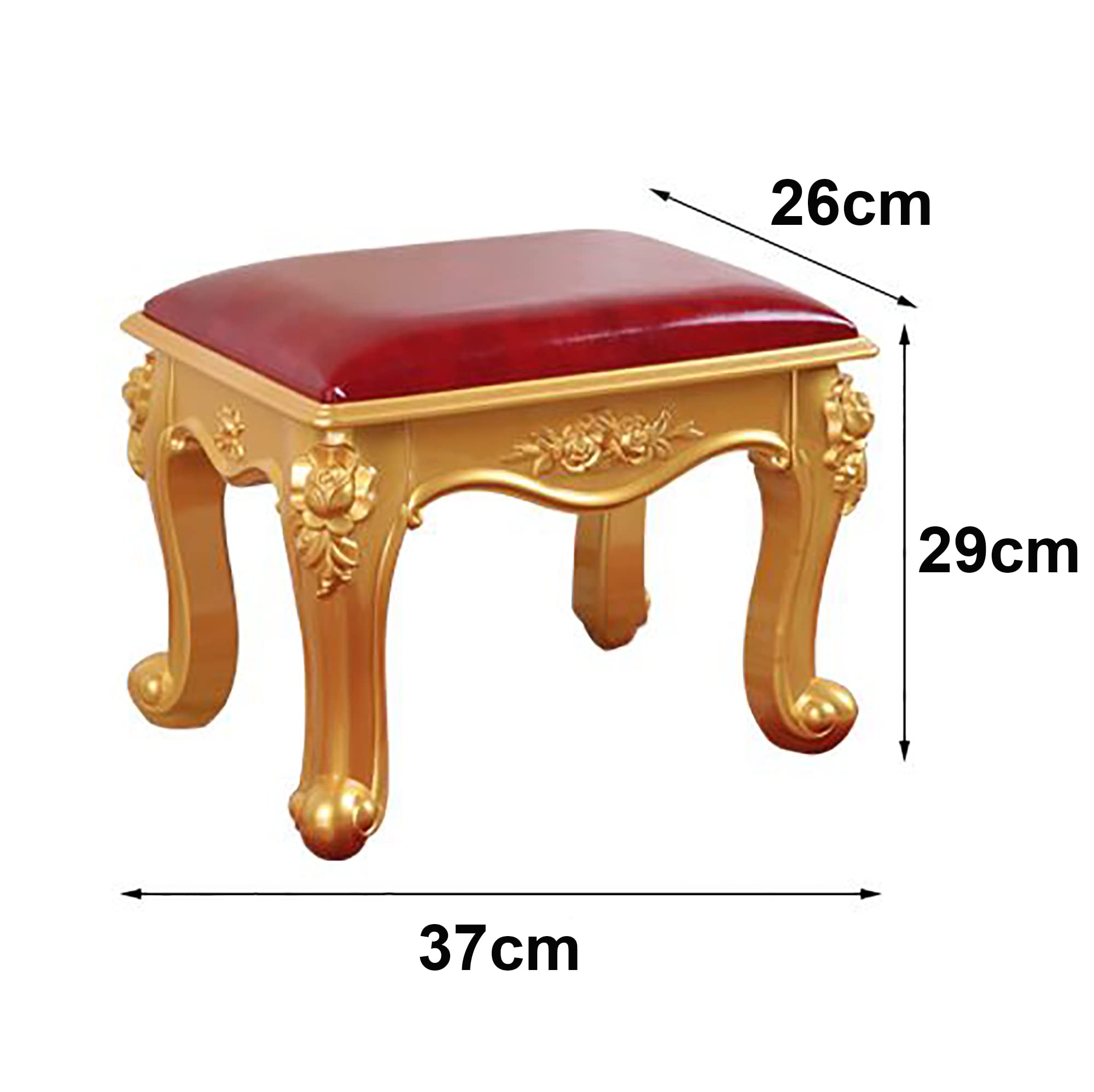 ZYIFAN Vanity Stool with Padded Seat & ABS Legs - Makeup Dressing Bench, Piano Stool for Bedroom - Easy Assembly - Perfect for Makeup Vanity, Dressing Table & Bedside Seating