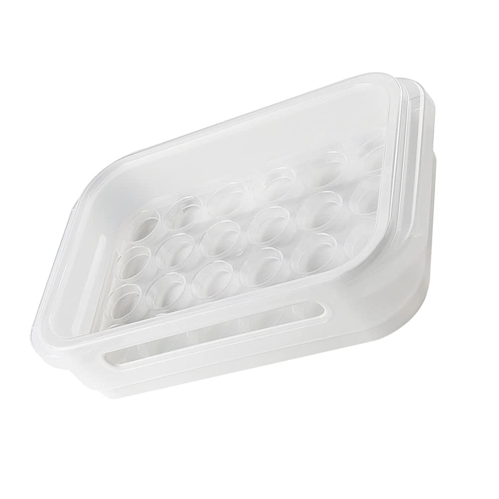 Stackable Refrigerator Egg Organizer - Hemoton Fridge Egg Drawer & Storage Container for Fresh Eggs, Deviled Egg Tray, Space-Saving Kitchen Organization | Perfect for Home, Restaurant & Meal Prep