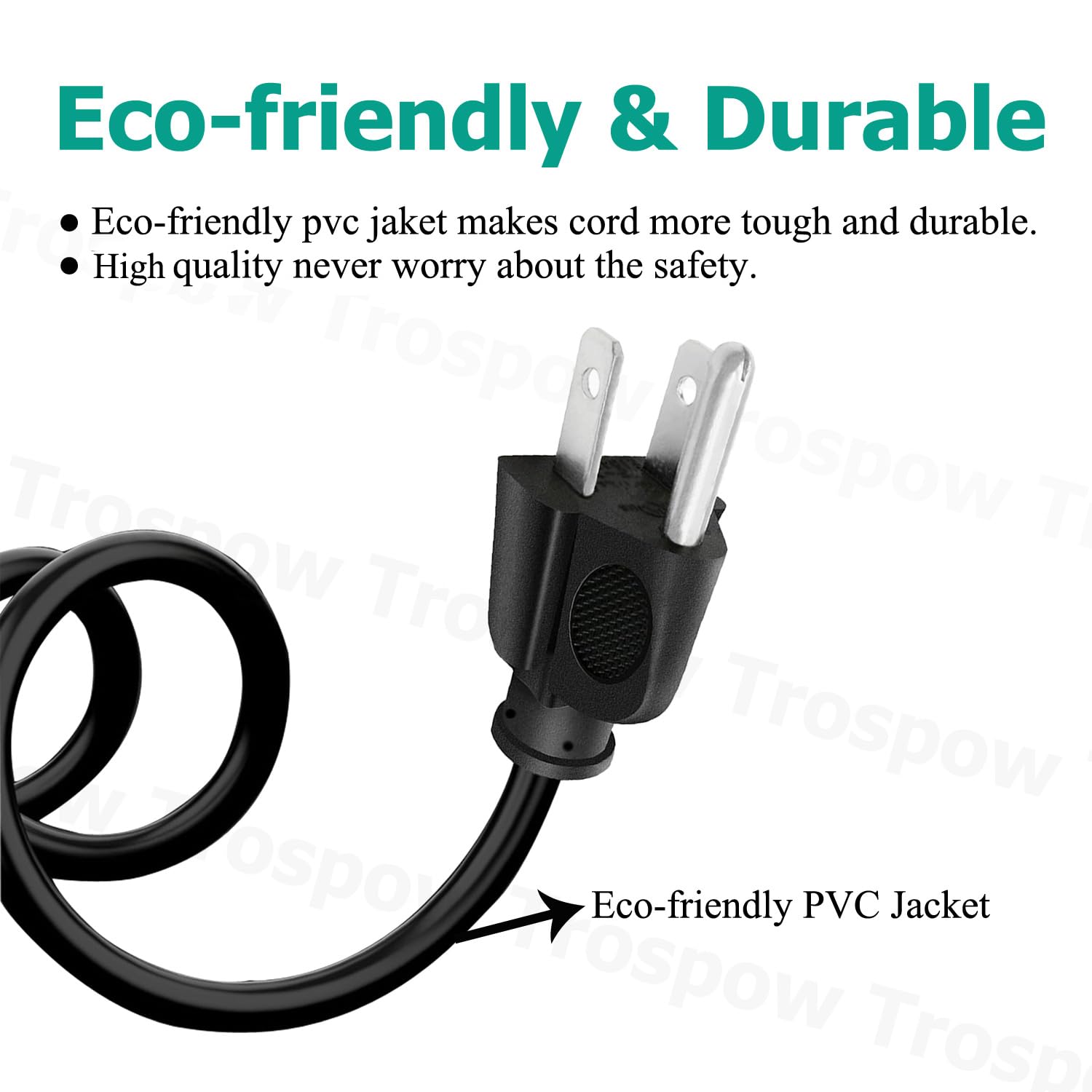 Replacement 3 Prong Power Cord for Power Pressure Cooker XL - 8.2ft AC Cable for Digital Programmable Cookers | Perfect for Home Kitchen, Cooking, and Emergency Backup Power
