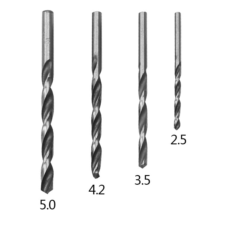 9-Piece T-Type Machine Hand Screw Thread Tap Set (M3/M4/M5/M6) with 4 Twist Drill Bits & Wrench - Perfect for Metalworking, DIY Projects, and Professional Machining