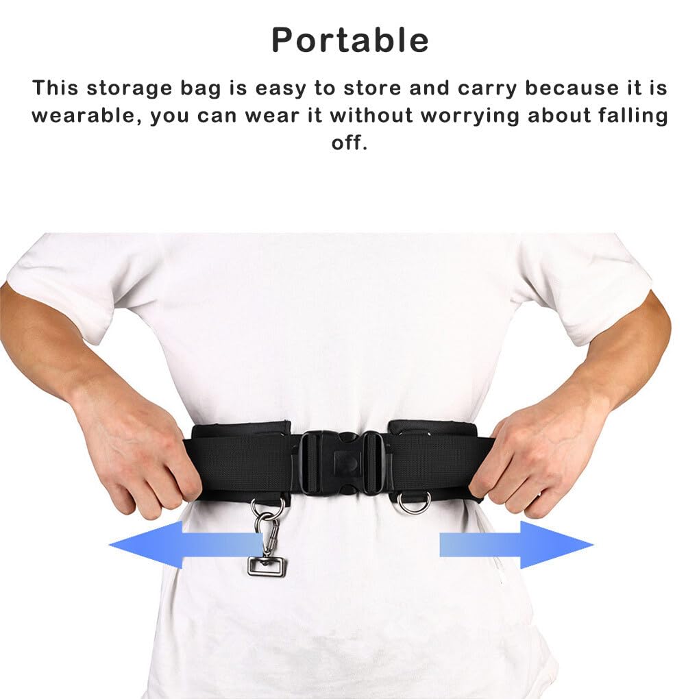 Nilioyul Camera Waist Belt - Adjustable Hiking & Outdoor Lens Strap with Buckle, Multifunctional Pouch for Water Bottle & Gear Storage - Perfect for Hiking, Camping & Travel Photography
