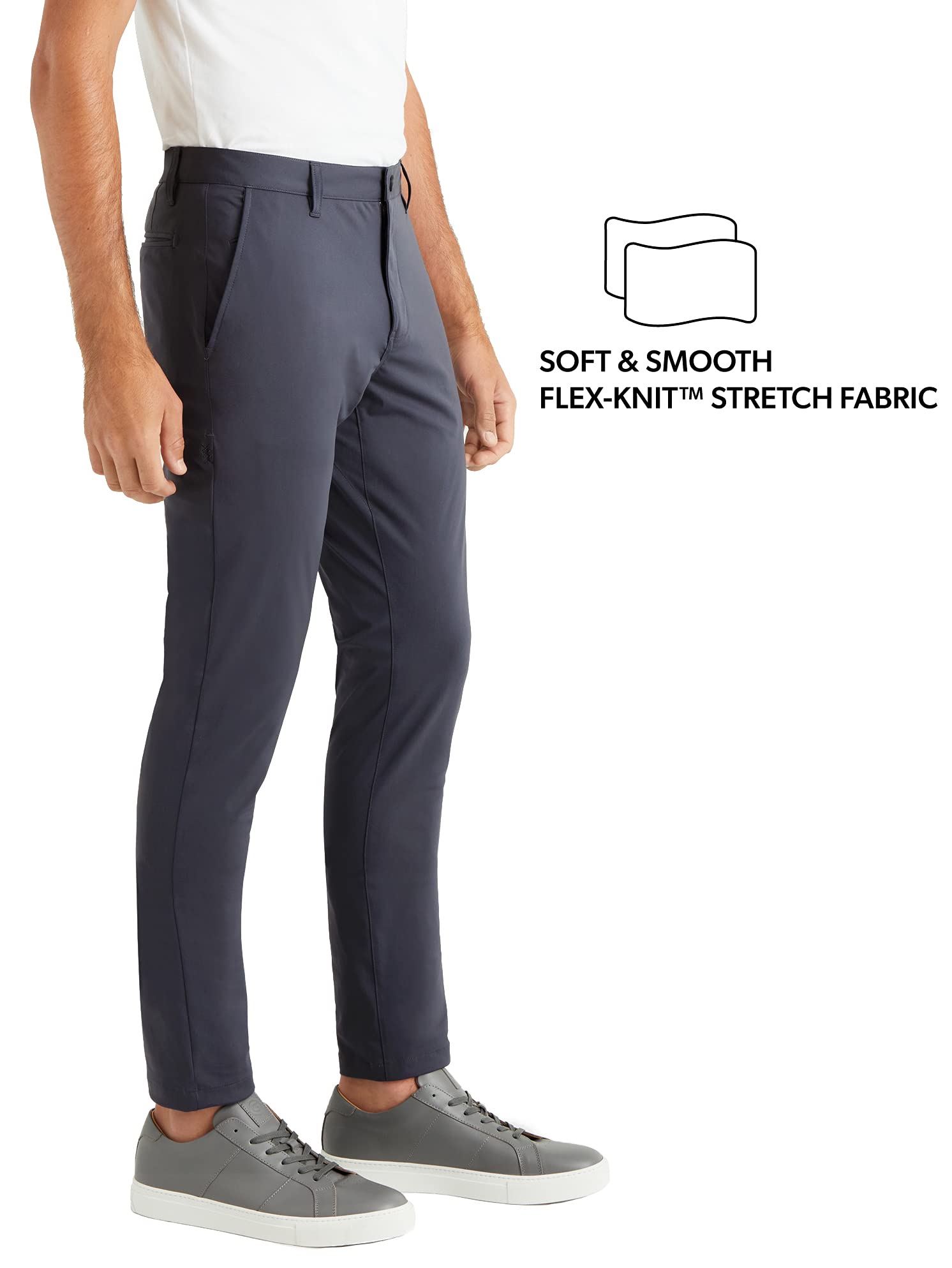 Rhone Men's Commuter Slim Fit Pants - Lightweight Stretch Travel & Work Pants for Business Casual & Office Wear