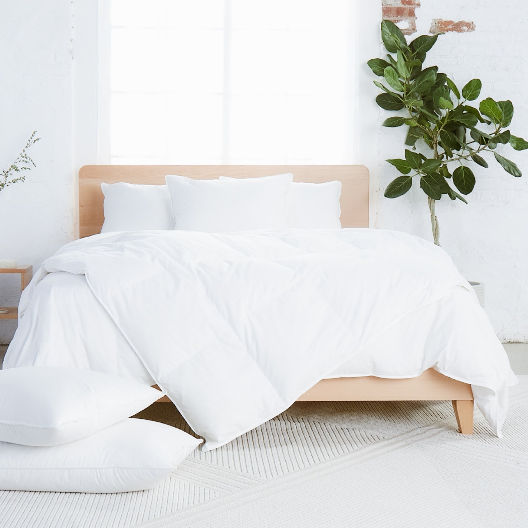 Premium White Goose Down Duvet Insert - All-Season Hypoallergenic Comforter for Bedroom, Hotel & Guest Room - Soft & Lightweight for Ultimate Comfort