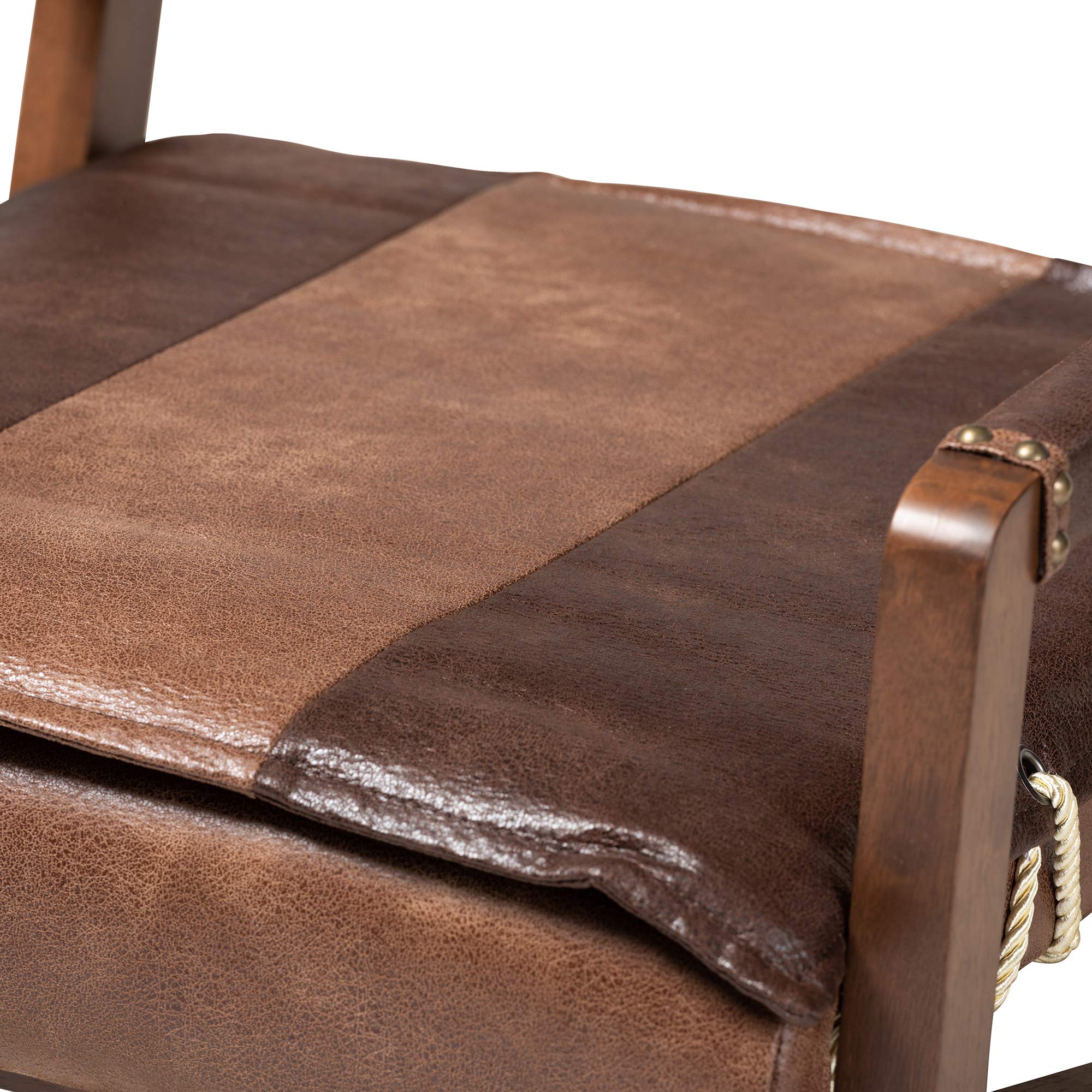 Baxton Studio Chairs - Modern Brown/Walnut Wooden Office Chair for Home & Workspace - Ergonomic Design for Comfortable Working & Studying