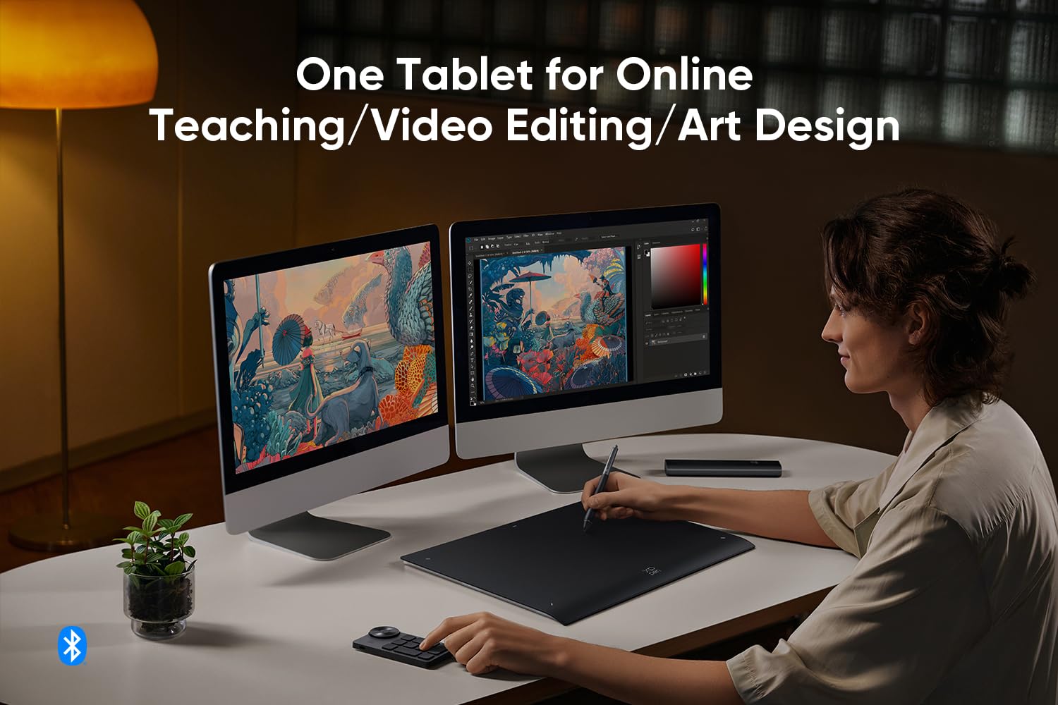 XPPen Deco Pro LW 2nd Generation 11 Inch Wireless Drawing Tablet with Bluetooth, X3 Pro Stylus & Mini Key-dial - Digital Graphics Tablet for Artists, Designers, Animators - Perfect for Digital Art Creation, Animation, Video Editing & Online Teaching