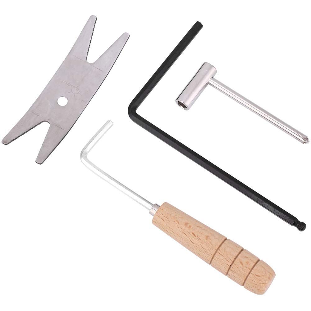 Premium Guitar Repair Tool Kit - Wood Handle Rod Wrench for Electric Guitar Maintenance & Setup Accessories | Perfect for Guitarists, Luthiers & Music Shops