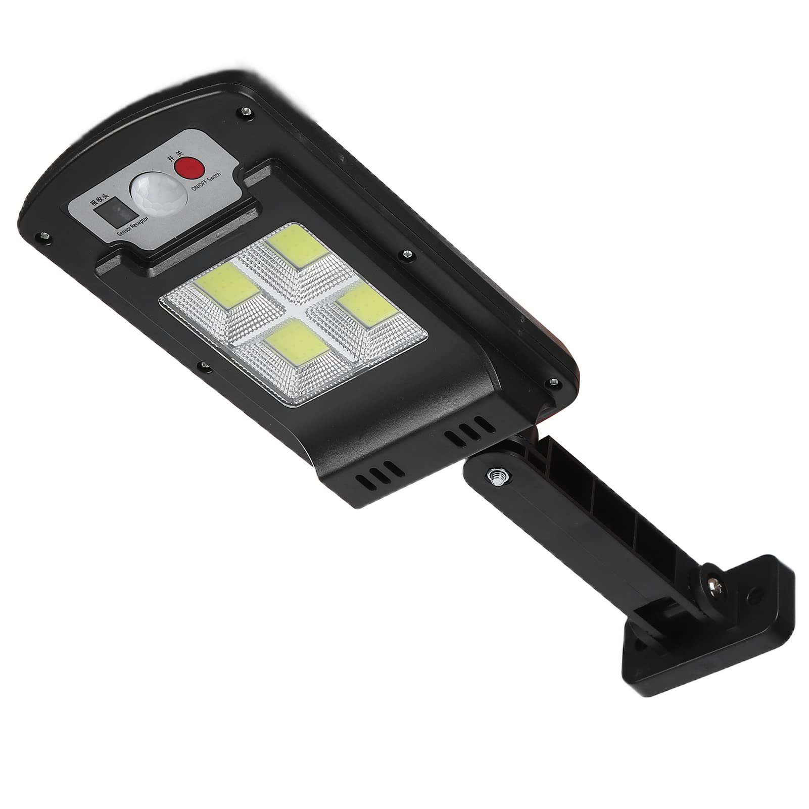 EVTSCAN Solar LED Street Light - 3 Modes Motion Sensor Wall Mount Outdoor Lighting with Remote Control | Waterproof Garden Security Light for Driveway, Patio, Backyard, Pathway