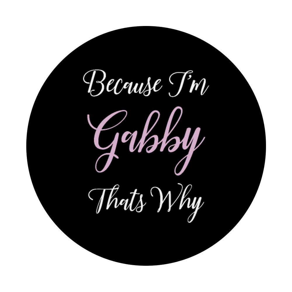 Personalized Gabby Name PopSockets Swappable PopGrip - Cute Pink Custom Gift for Women & Girls | Perfect for Phones, Tablets, and Stylish Accessories