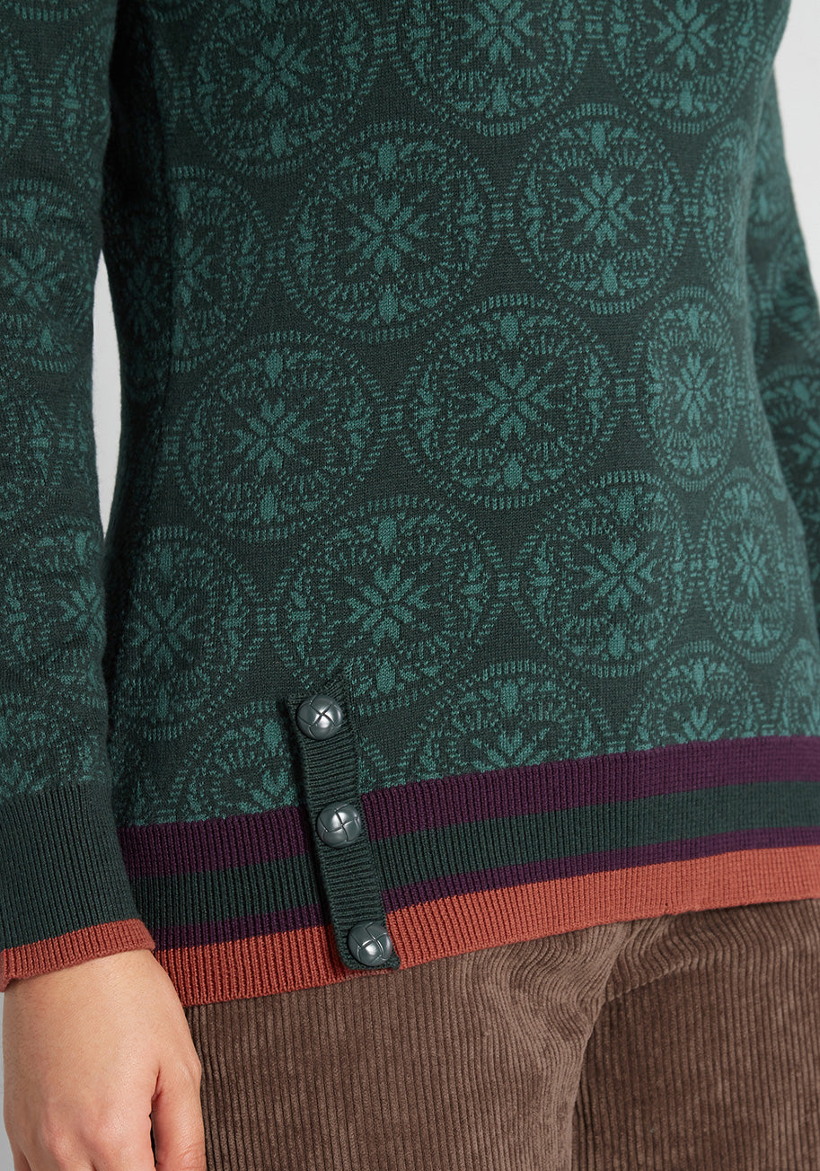 Evergreen Scene Pullover Sweater - Cozy Winter Knitwear for Women & Men | Perfect for Christmas, Outdoor Activities & Casual Wear