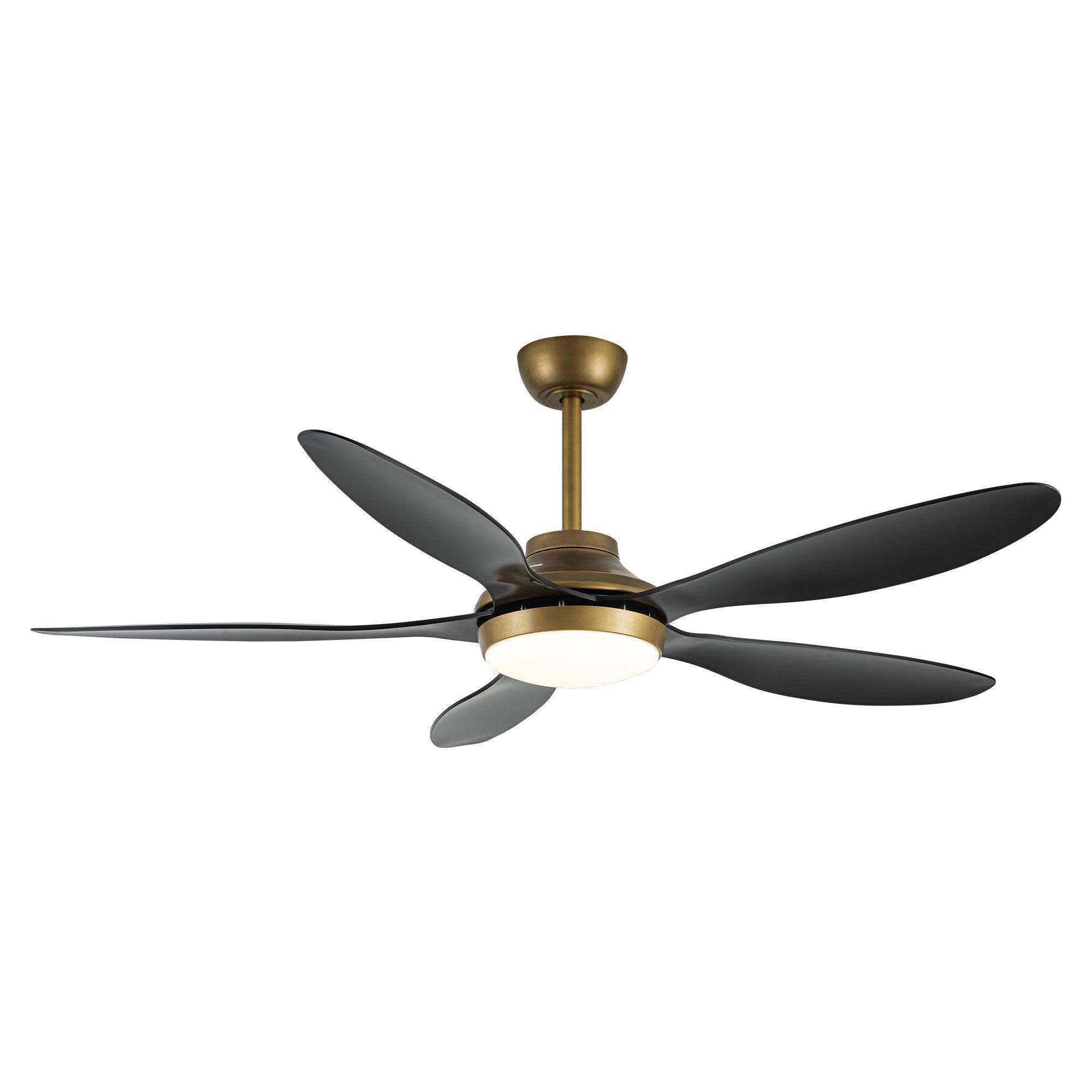 52 Inch Punjab Smart Ceiling Fan with LED Light - Energy Efficient, Remote Control, Quiet Operation for Bedroom, Living Room, and Office