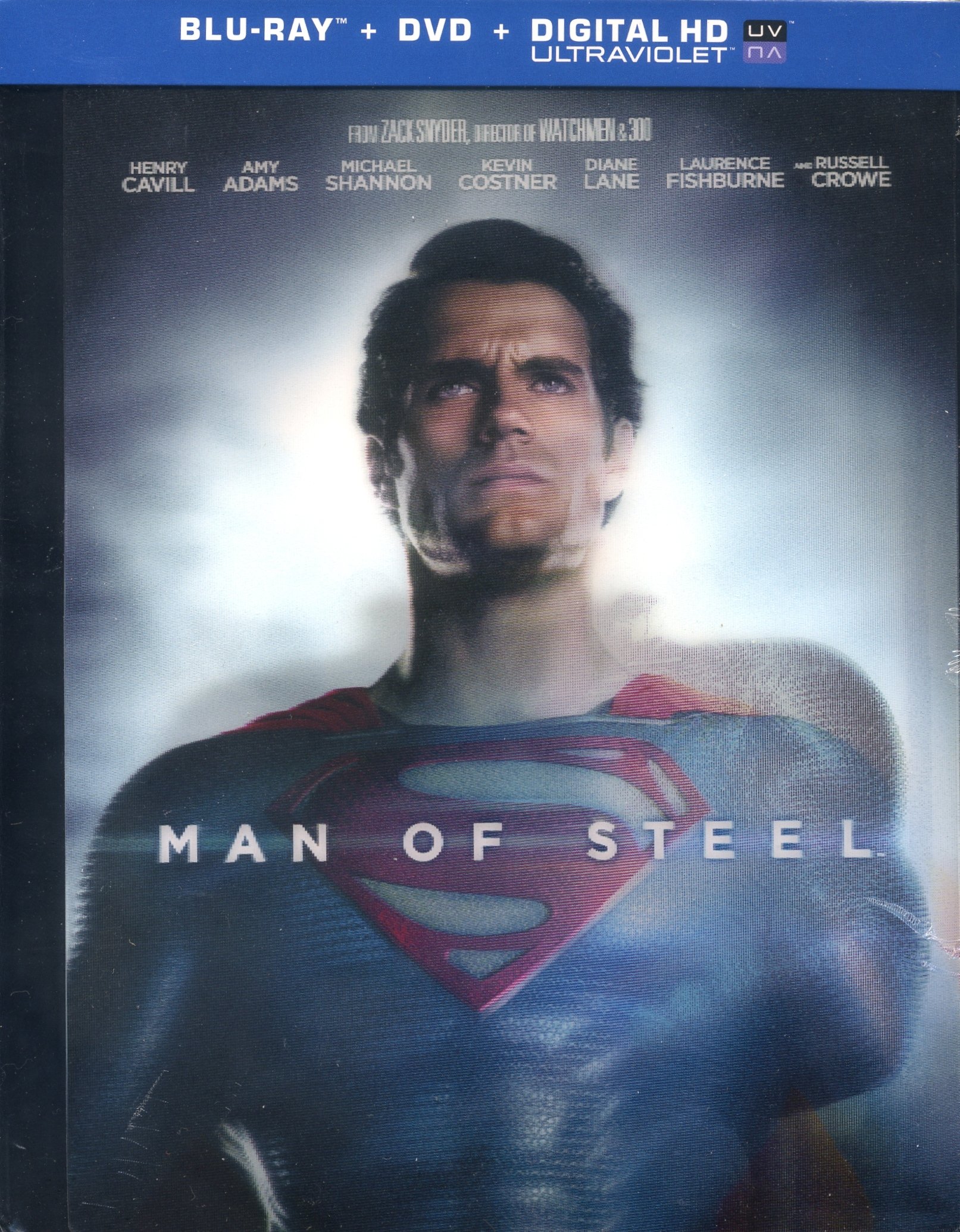 Man of Steel Blu-ray Movie - Superman Action Film with Henry Cavill - Perfect for Movie Nights & Superhero Fans