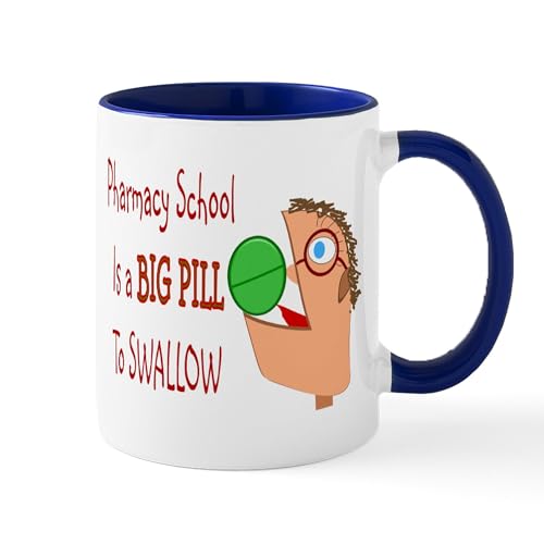 White/Navy Inside - Pharmacy Student Mug