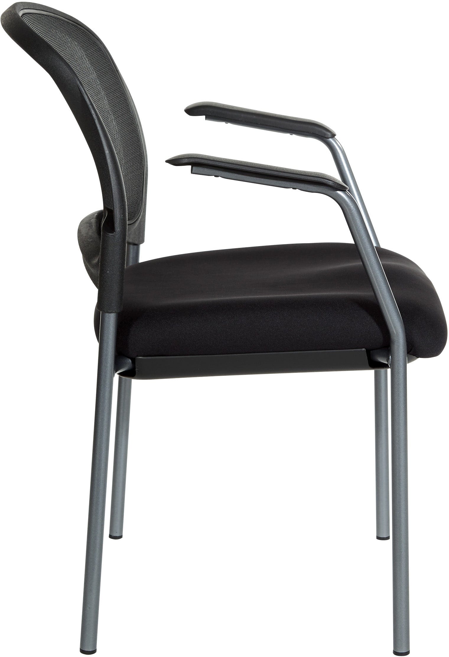 Office Star ProGrid Mesh Back Visitor's Chair with Adjustable Height - Ergonomic Office Guest Chair for Reception & Waiting Areas [Model 86710R 30] - Perfect for Home Offices, Conference Rooms & Lobby Seating