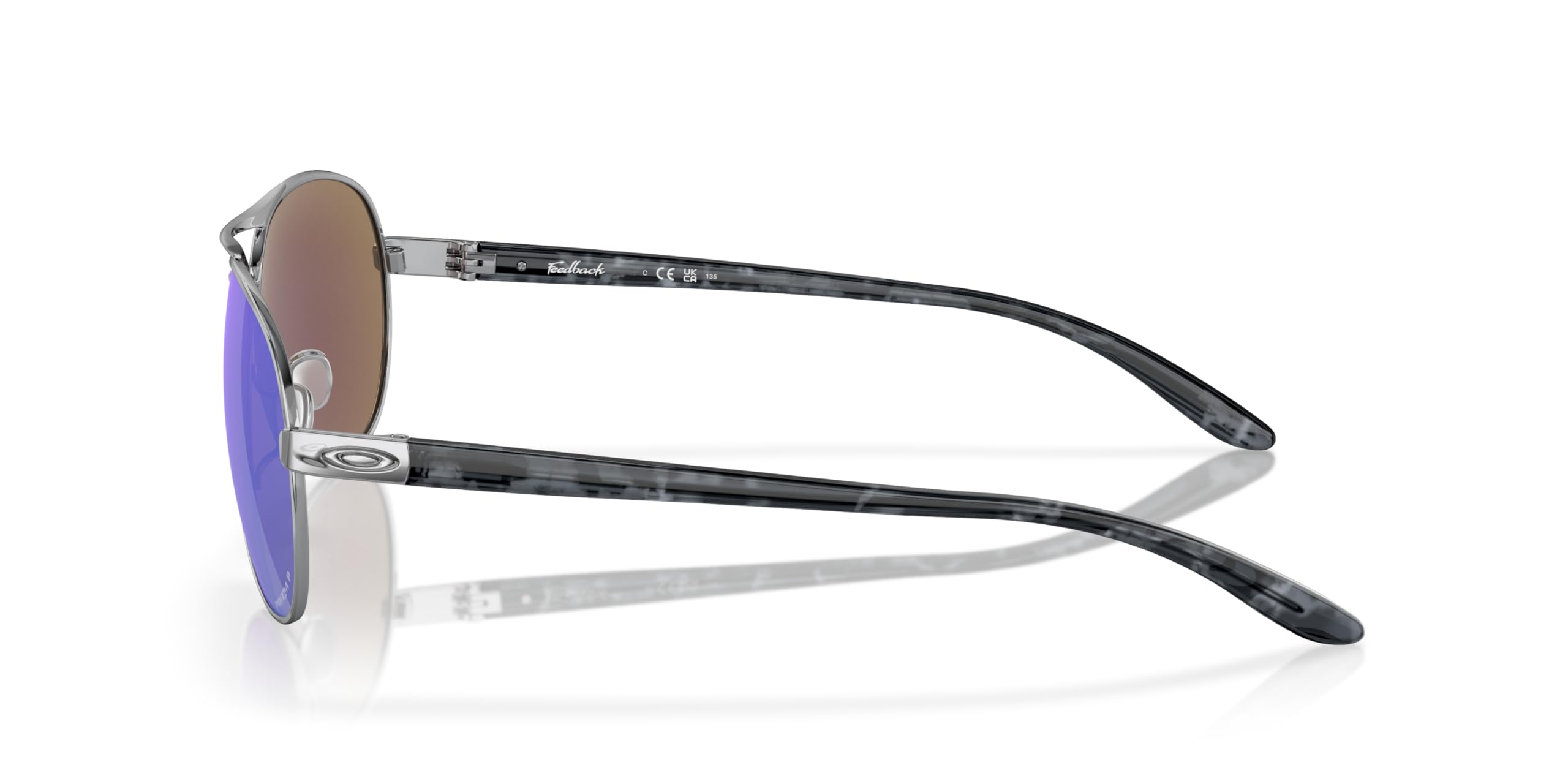Oakley Women's Oo4079 Feedback Aviator Sunglasses - Polarized UV Protection for Driving, Travel & Outdoor Activities
