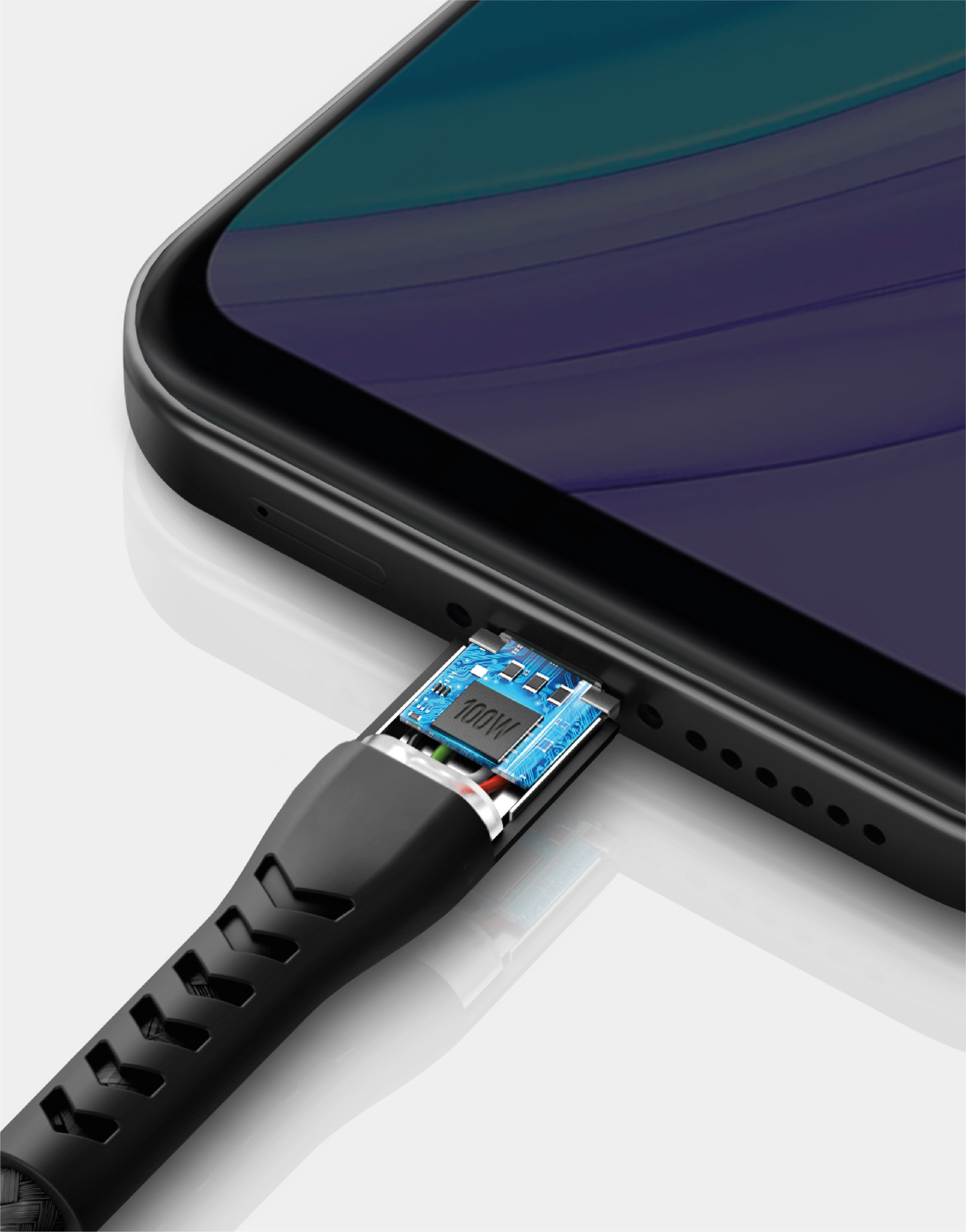 NyloFlex Universal USB C to USB A Cable 3M (10ft) - Fast Charging & Data Sync for iPhone 15, Samsung Galaxy, MacBook, iPad - Perfect for Home, Office & Travel