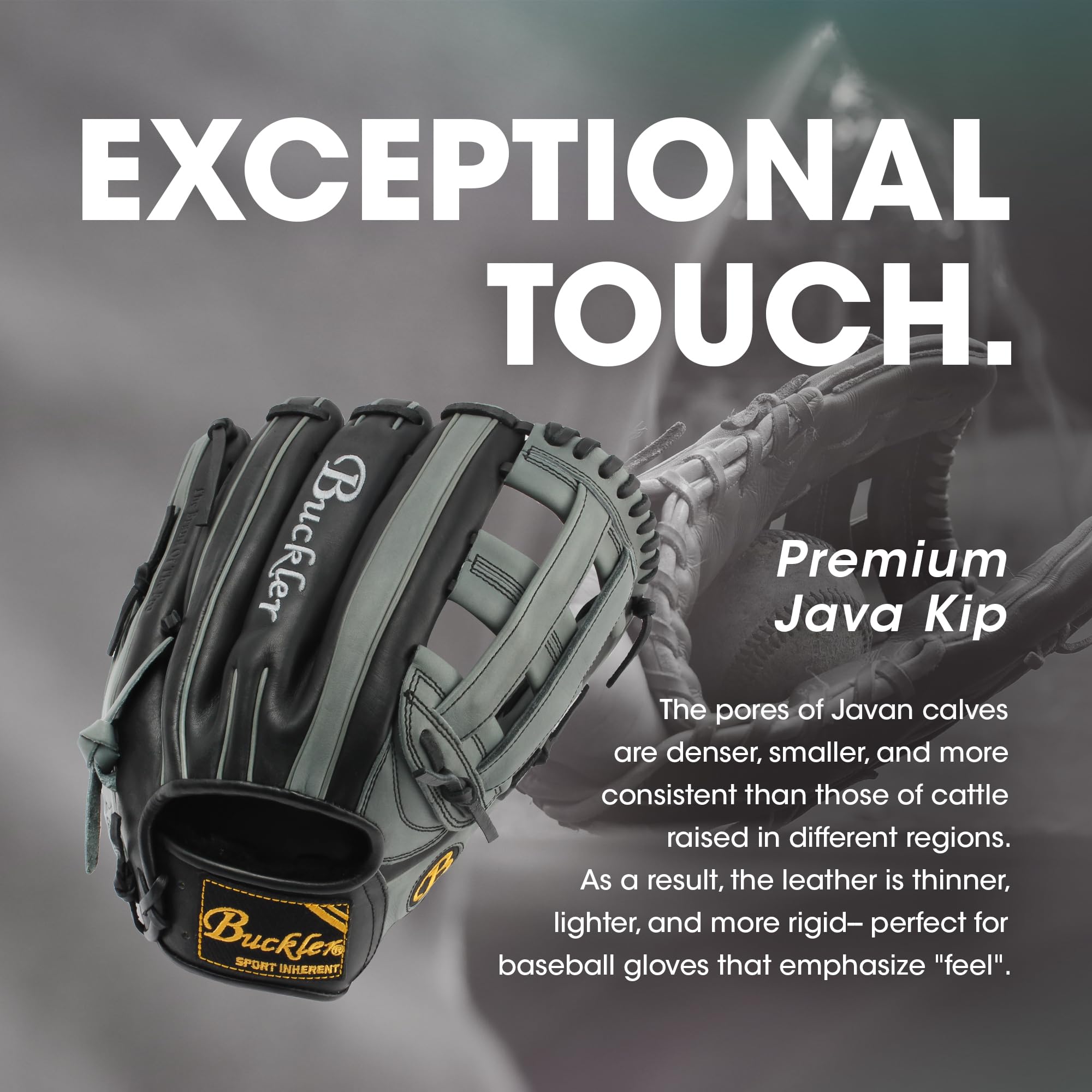 Buckler 'Core' Series Kip Leather Baseball Gloves - 12.75