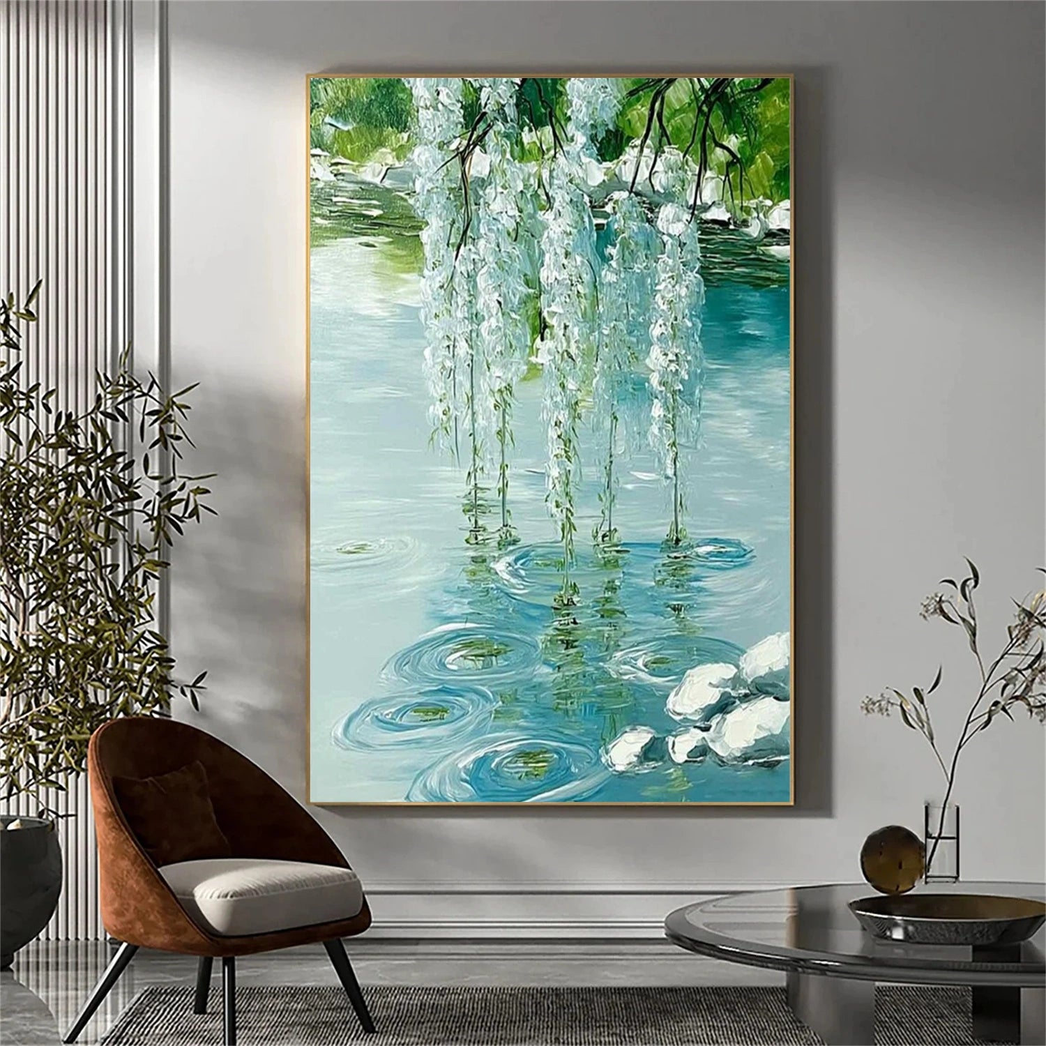 Abstract Canvas Art - Flower and Tree Design #FT216 - Perfect for Home Decor, Office & Living Room Wall Art