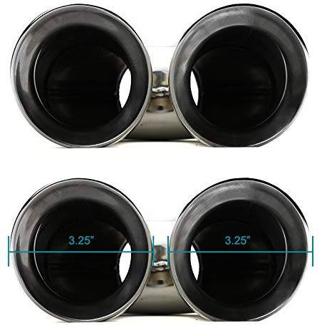 Dual Exhaust Tip with 3.5
