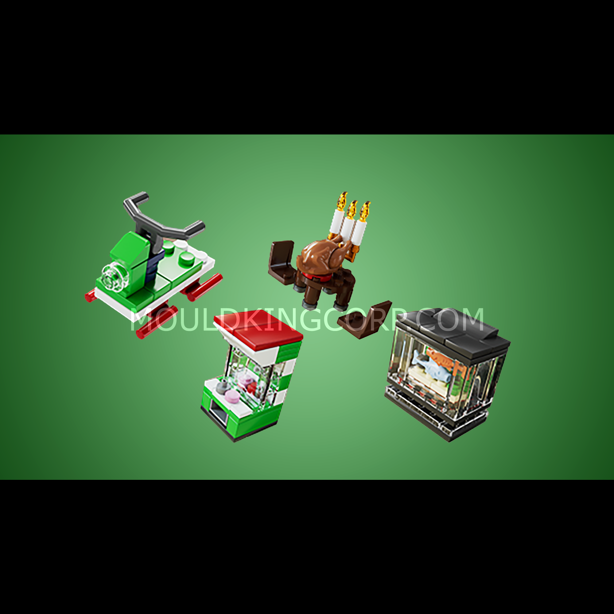 Mould King 10165 Christmas Advent Calendar Building Set - 725 Piece Holiday Countdown Brick Set for Kids & Adults | Perfect for Christmas Decorations, Gift Giving & Family Activities