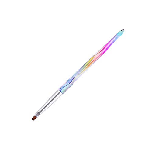 **Acrylic Nail Pen with Nylon Brush - Sequin Crystal Engraving & Gel Polishing Tool for DIY Nail Art, Home Spa & Pedicure - Perfect for Salon Professionals & Nail Enthusiasts**