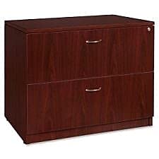 Lorell LLR69399 Essentials 2-Drawer Lateral File Cabinet - Office Storage Solution for Documents, Folders & Supplies | Perfect for Home, Office & Workspace Organization