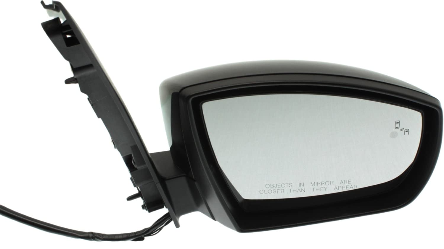 2017-2018 Ford C-Max Passenger Side Heated Power Glass Mirror with Blind Spot Detection & Signal Light | Garage-Pro Replacement | Enhanced Safety for Highway Driving & Parking