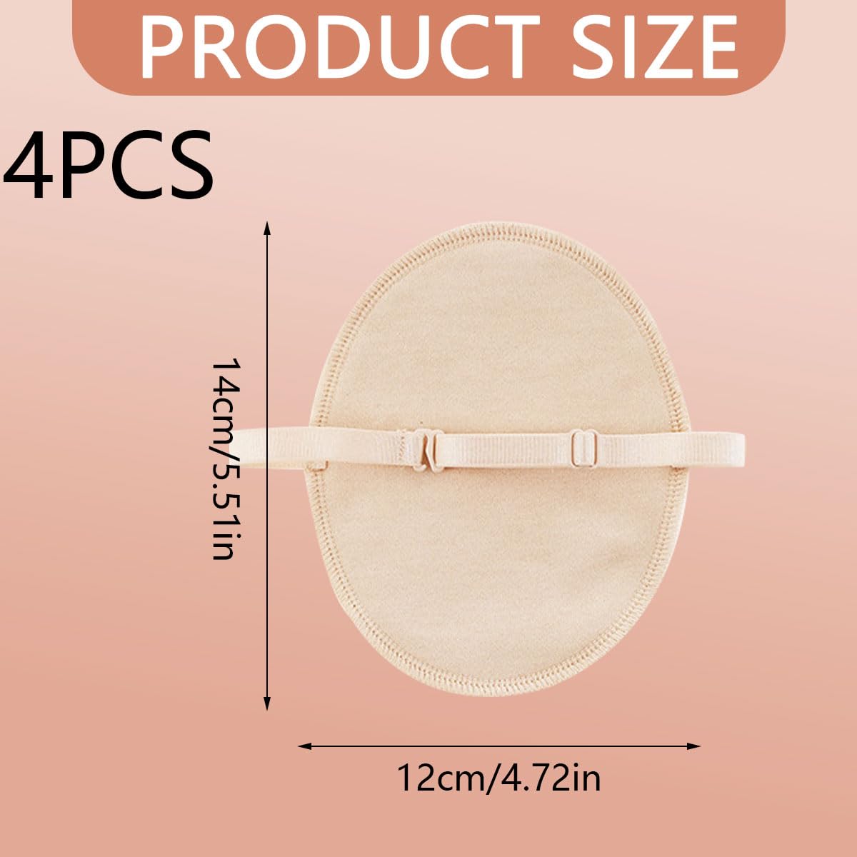 2 Pairs Reusable Underarm Sweat Pads for Women & Men - Washable Breathable Armpit Sweat Guards with Adjustable Shoulder Straps | Perfect for Workouts, Office Wear & Formal Attire (Nude)